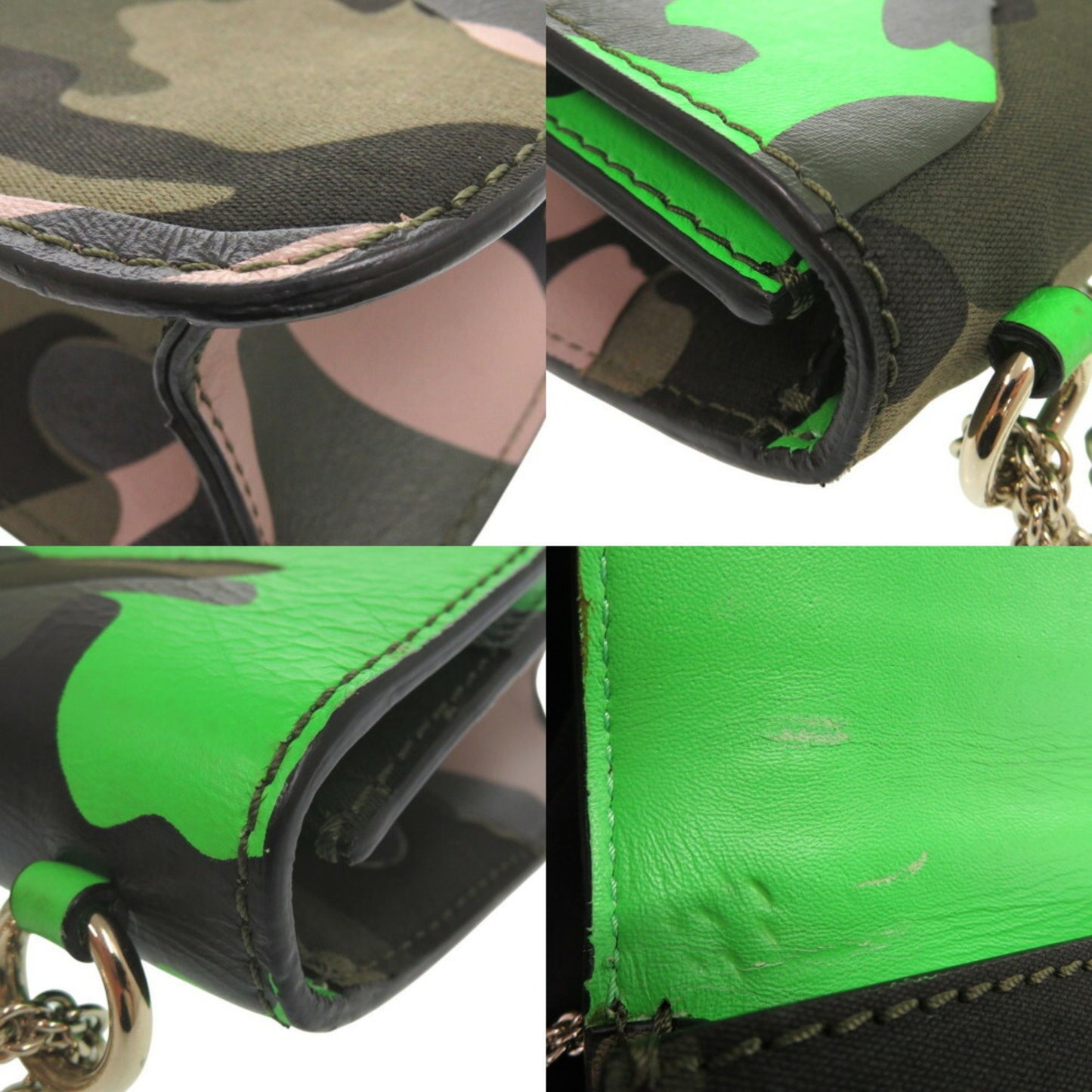 Valentino Garavani Glam Rock Camouflage Shoulder Bag In Canvas And Leather