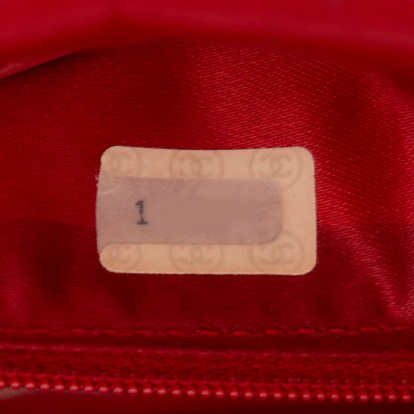 Chanel Matelasse Coco Mark Chain Shoulder Bag In Red Lambskin