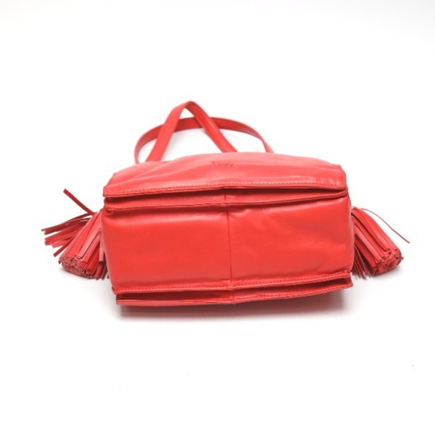 Loewe Tassel Leather 2Way 380 82 E17 Red Shoulder Bag