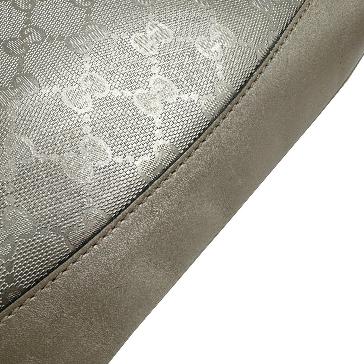 Gucci Gg Imprime 374411 Shoulder Bag Silver