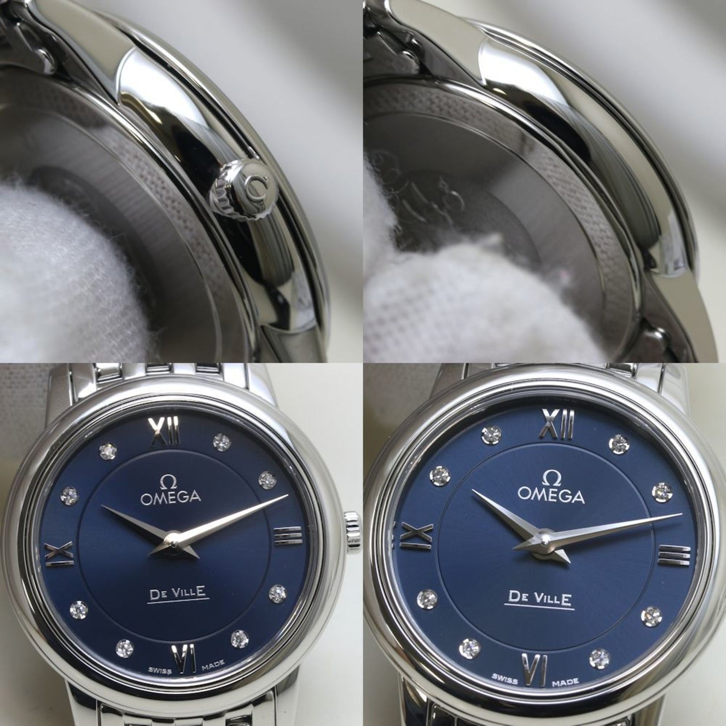 Omega De Ville Prestige 424.10.27.60.53.001 8P Diamond Stainless Steel