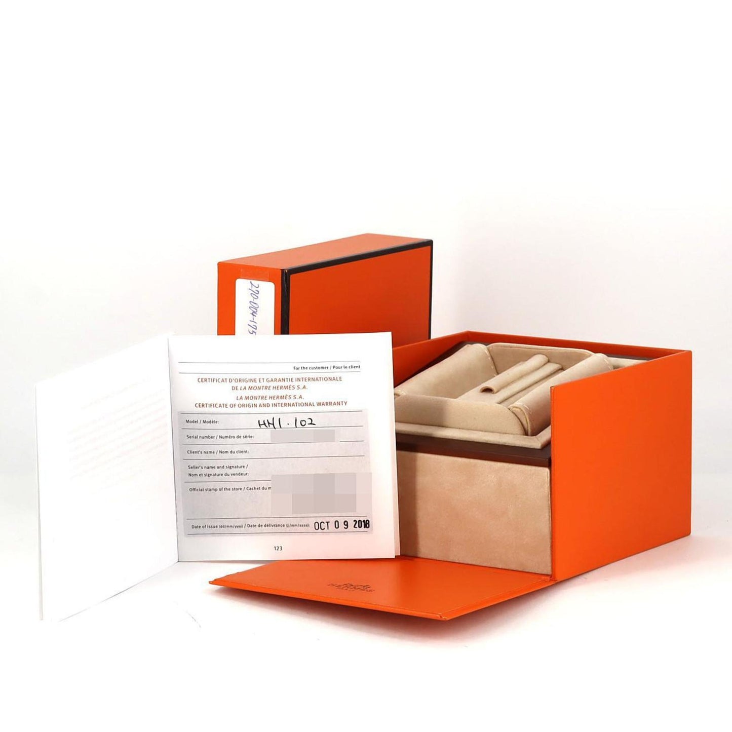 Herms H Watch Gp 1P Hh1.102 Quartz Wristwatch