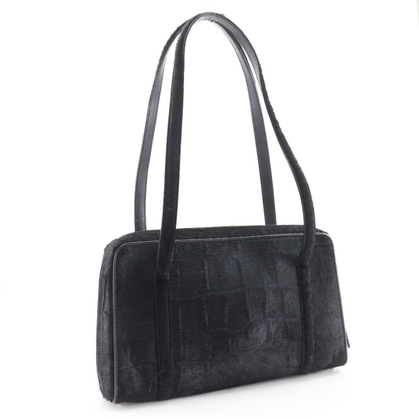 Gucci Old Gucci Tote Bag 000.2296.0528 Pony Black A5 Double