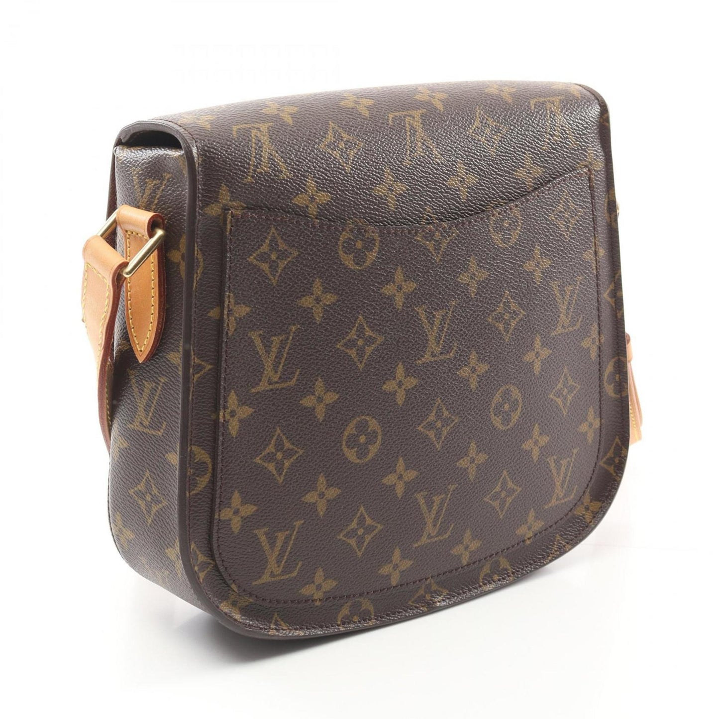 Louis Vuitton Saint-Cloud Gm Monogram Shoulder Bag Coated Canvas Leather