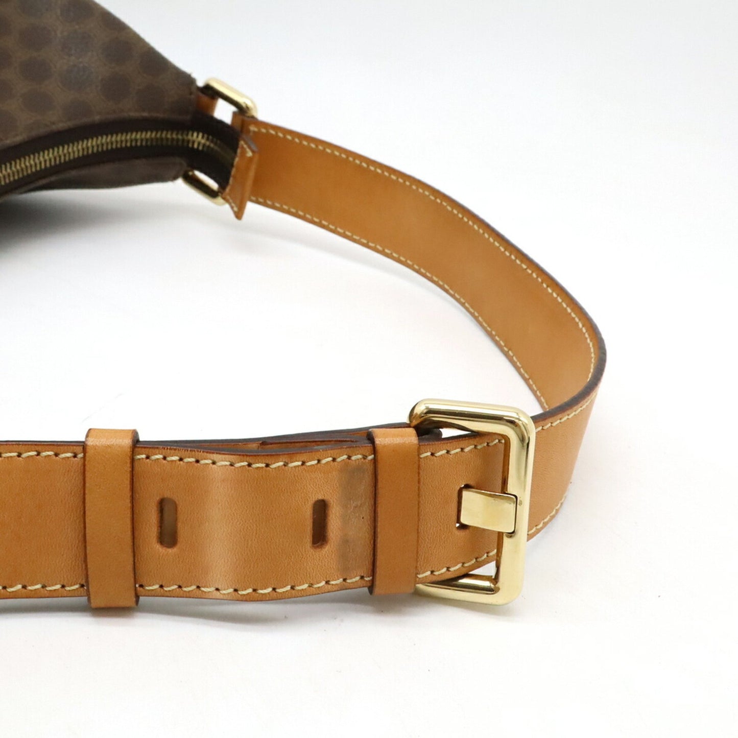Celine Macadam Shoulder Bag In Pvc And Leather