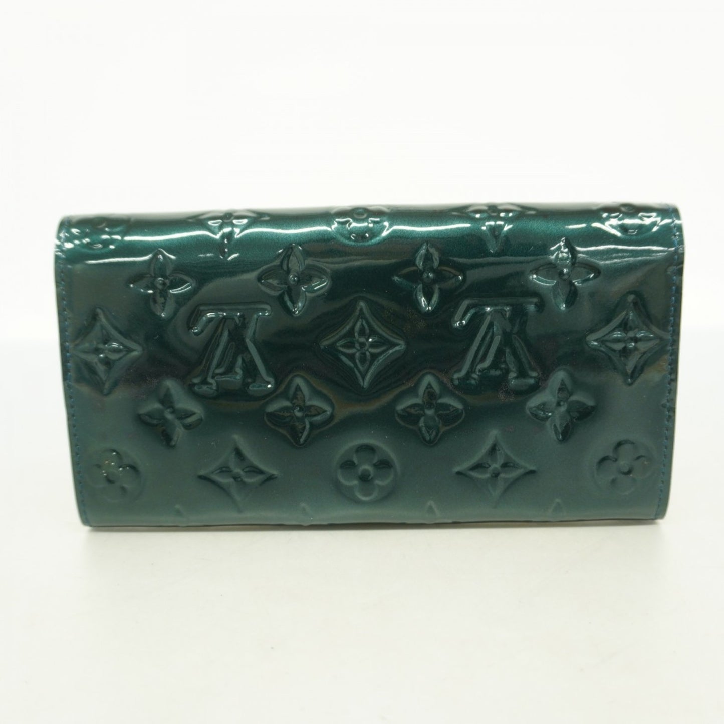 Louis Vuitton Vernis Portefeuille Sarah Long Wallet M93667 Bleu Nuit