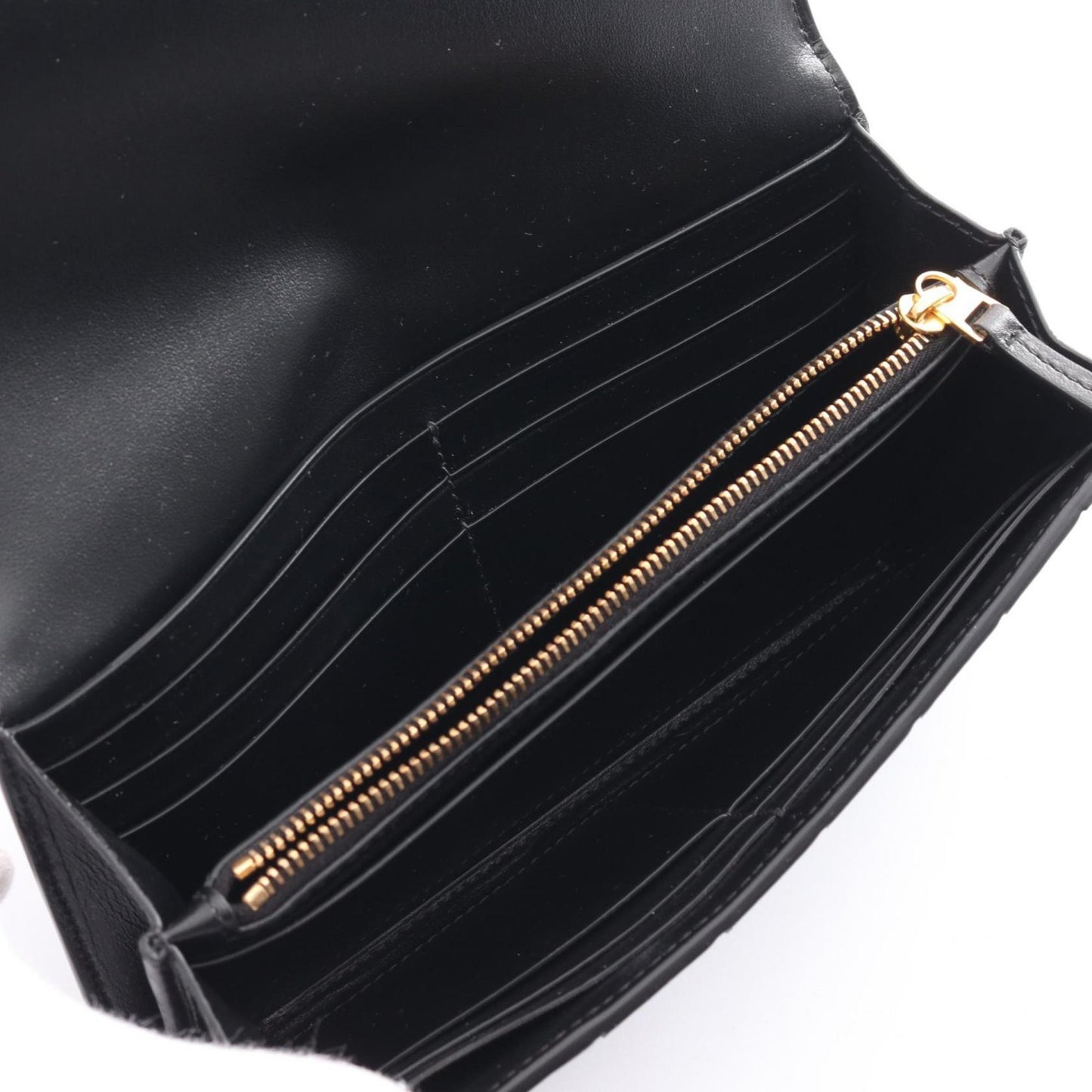 Bottega Veneta Intrecciato Bi-Fold Long Wallet Leather