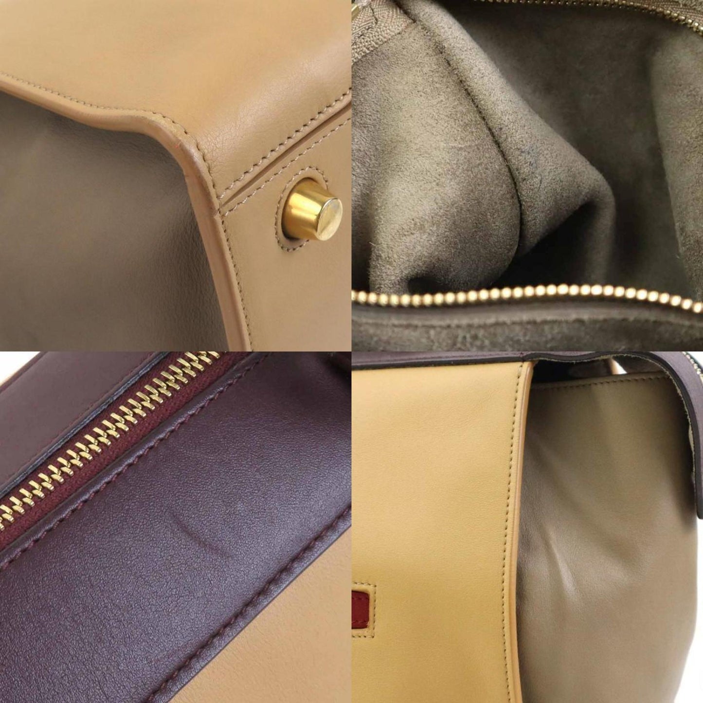 Celine Small Ring Handbag In Beige