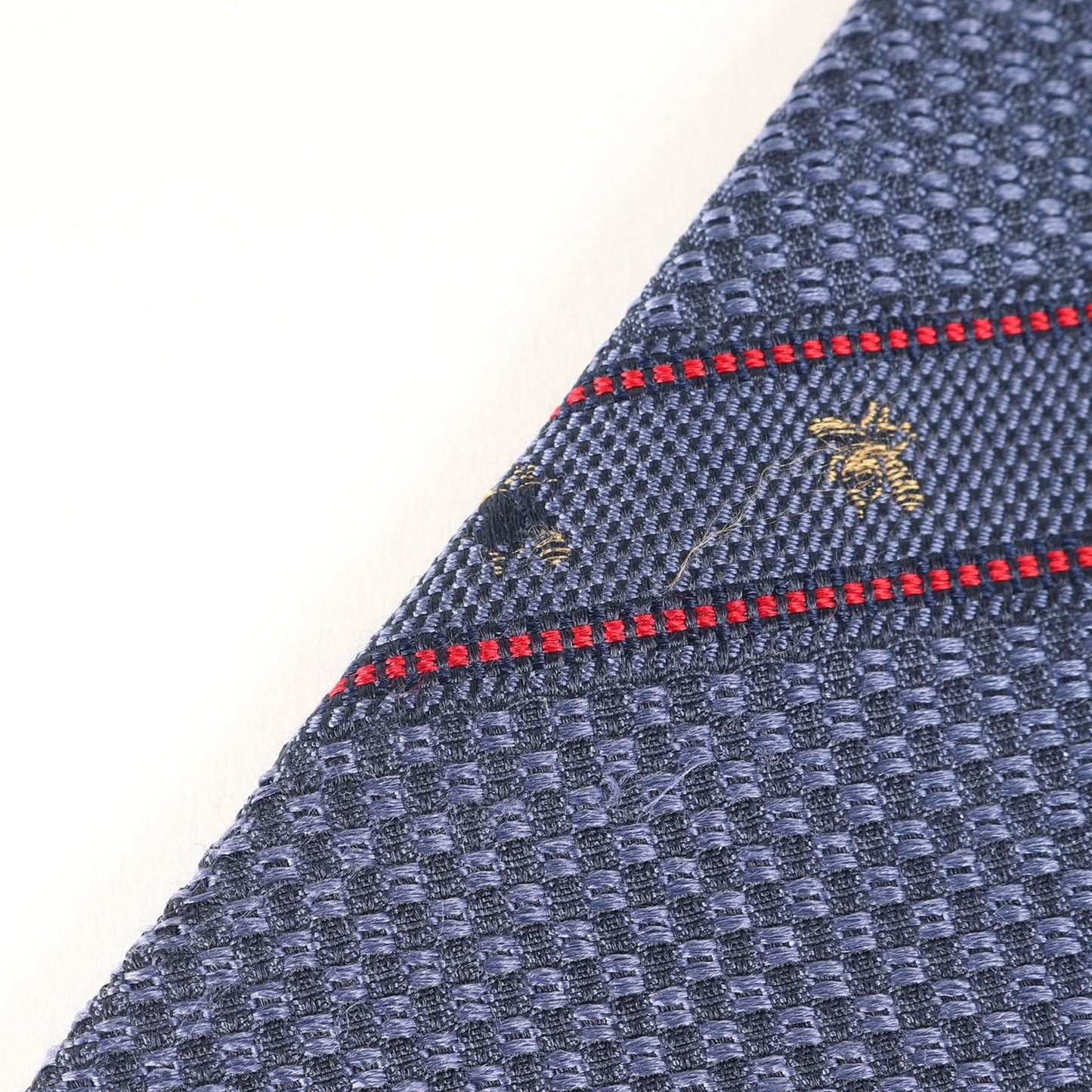 Gucci Bee Web Stripe Silk Tie