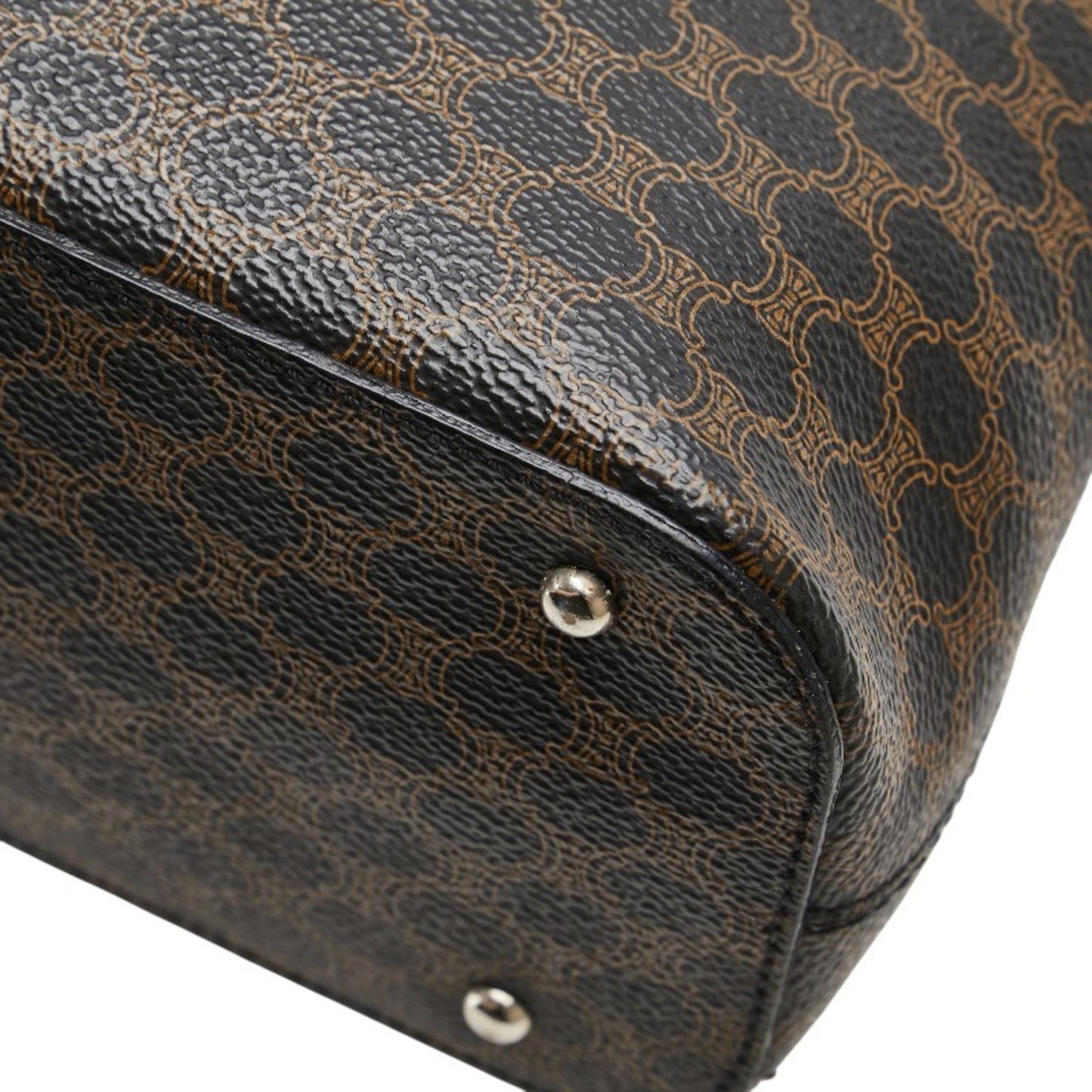 Celine Macadam Handbag In Black