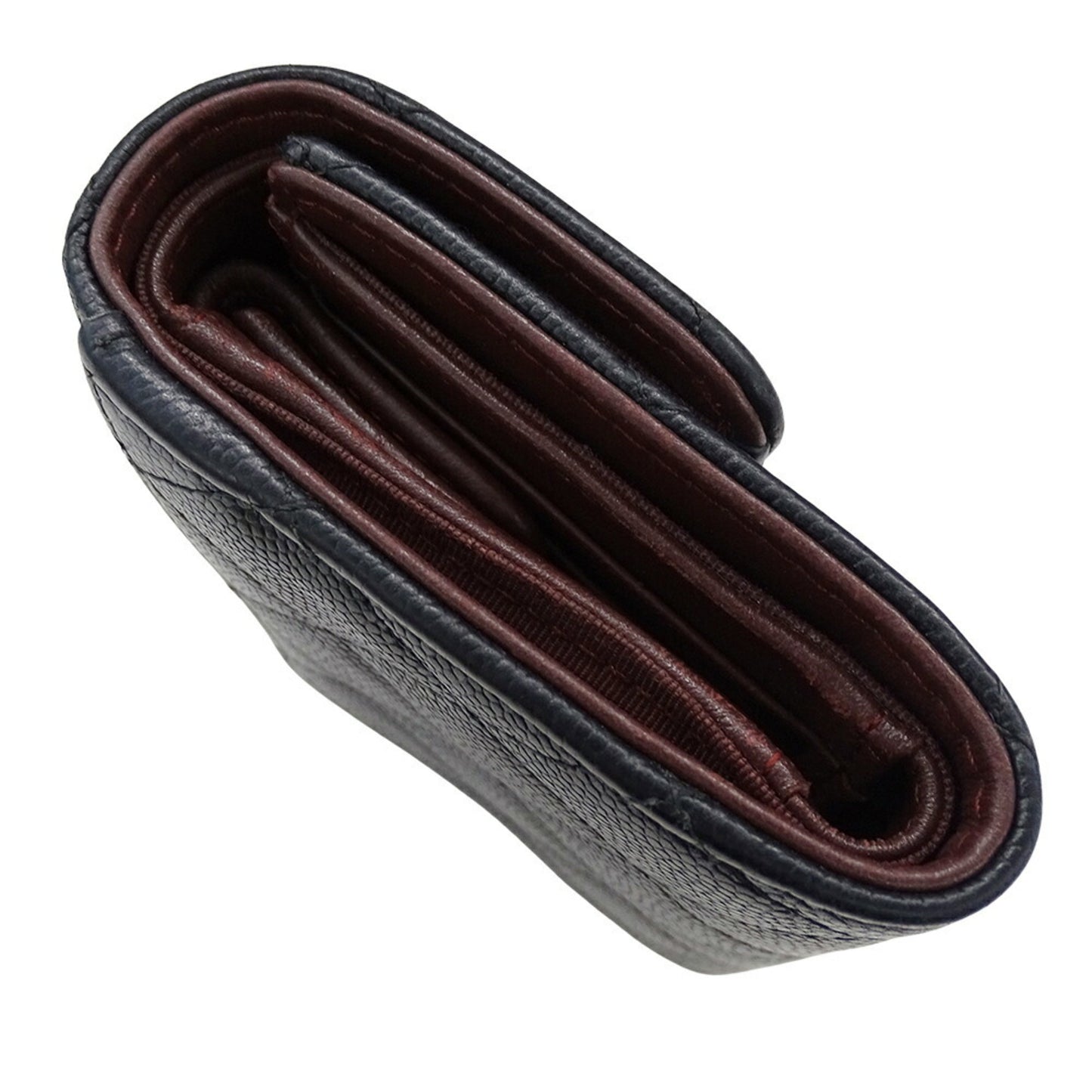Chanel Women'S Tri-Fold Wallet In Caviar Leather