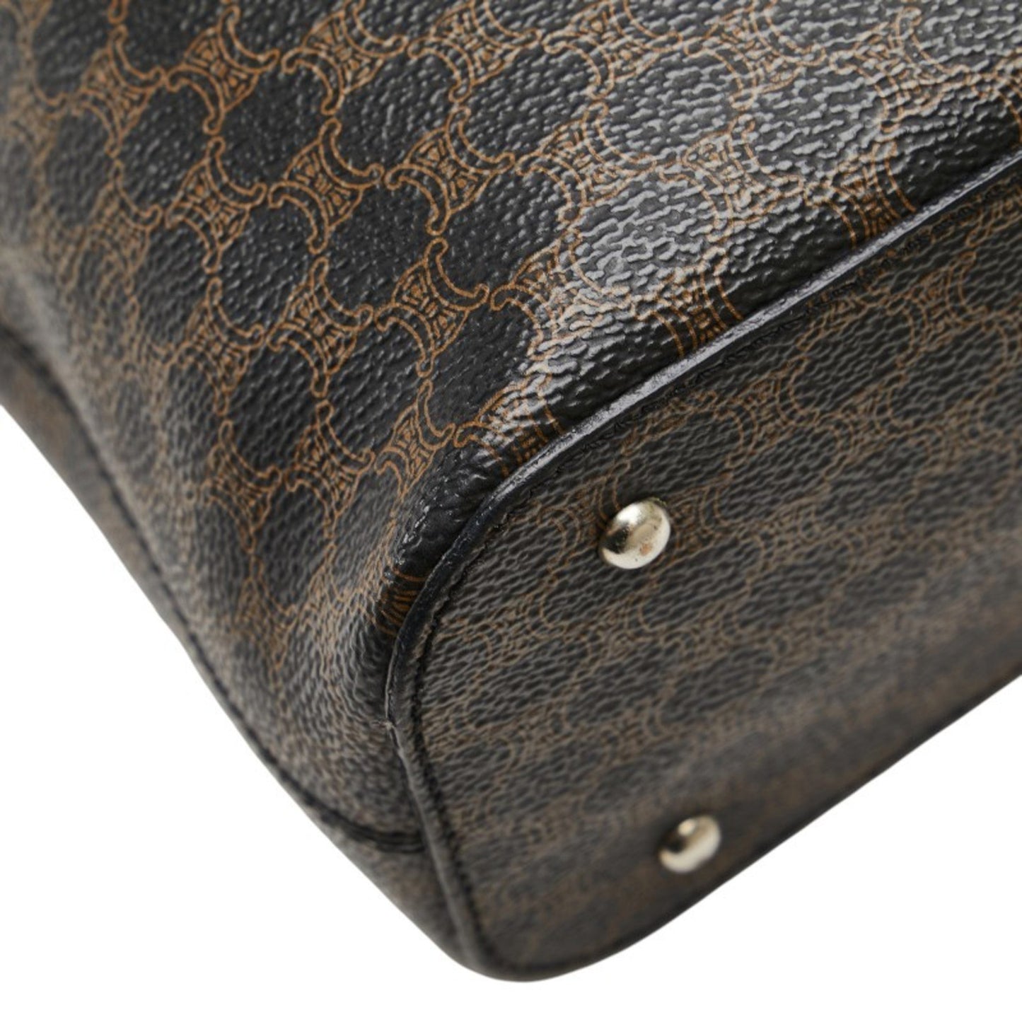 Celine Macadam Handbag In Black
