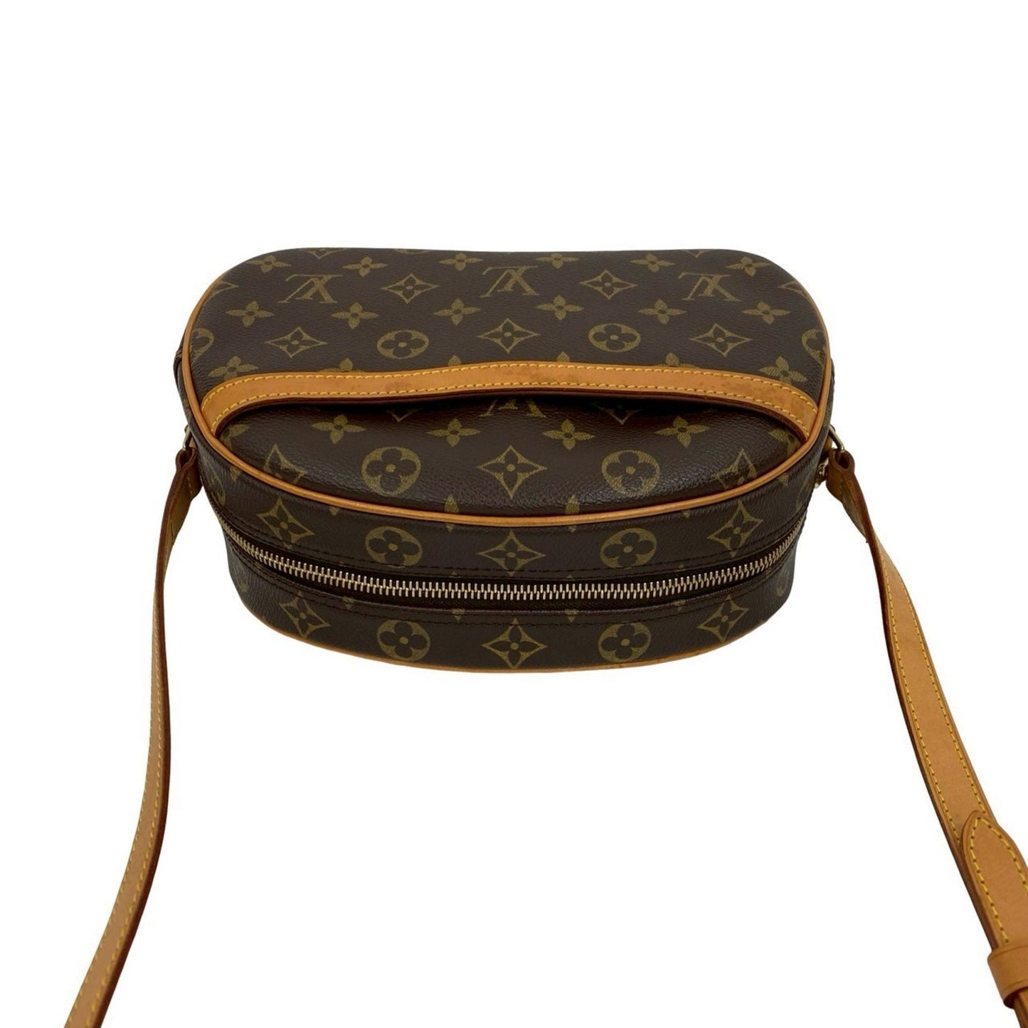 Louis Vuitton Vintage Blois Monogram Leather Shoulder Bag/Pochette Brown 62775