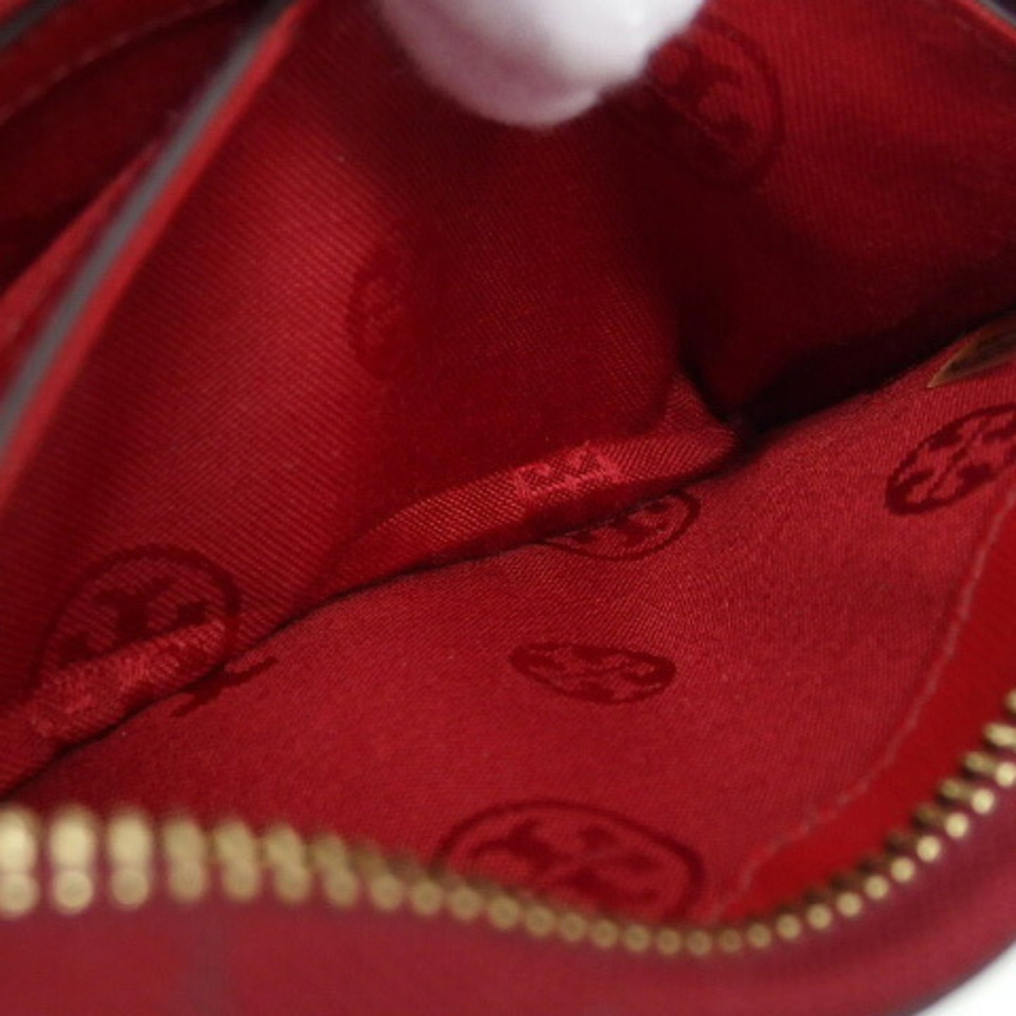 Tory Burch Round Zip Medium Wallet With Wrist Strap