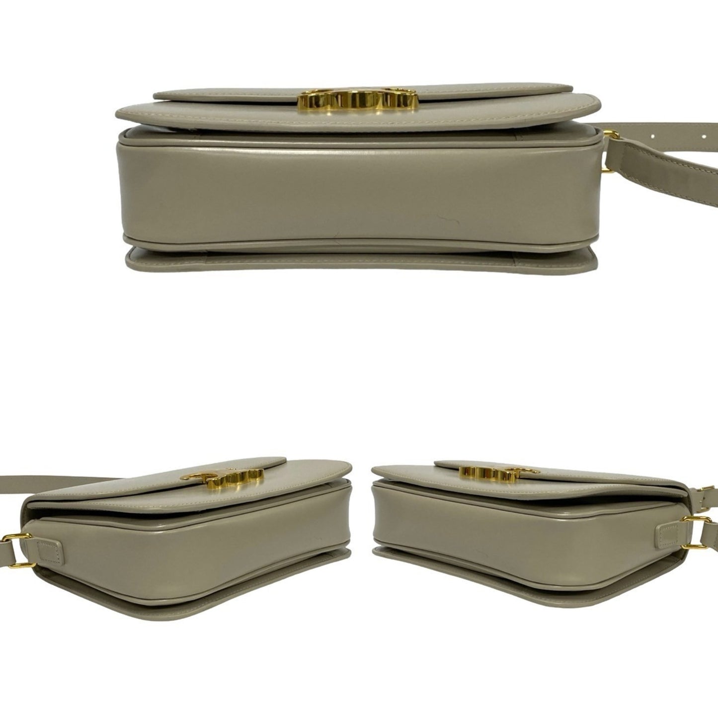 Celine Classic Triomphe Calfskin Leather Shoulder Bag/Pochette/Sacoche