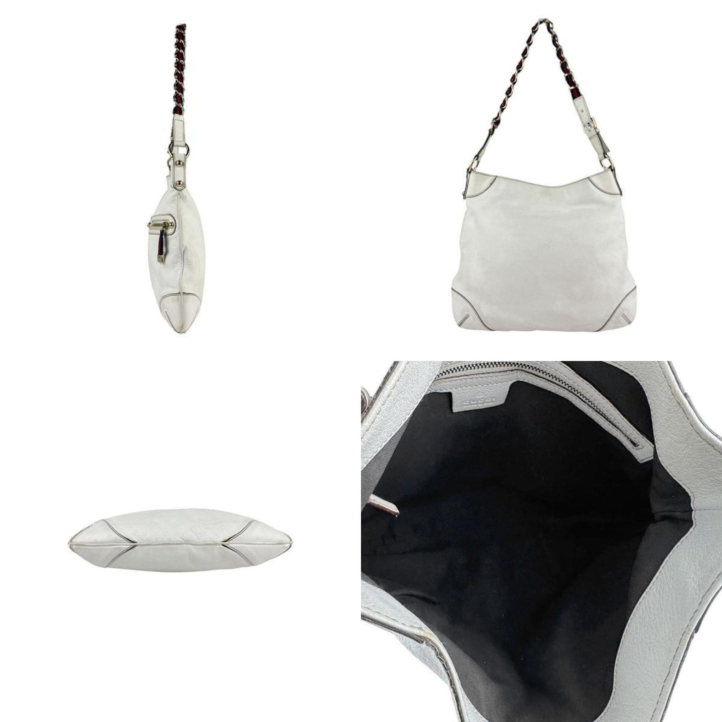 Gucci Shoulder Bag Leather White