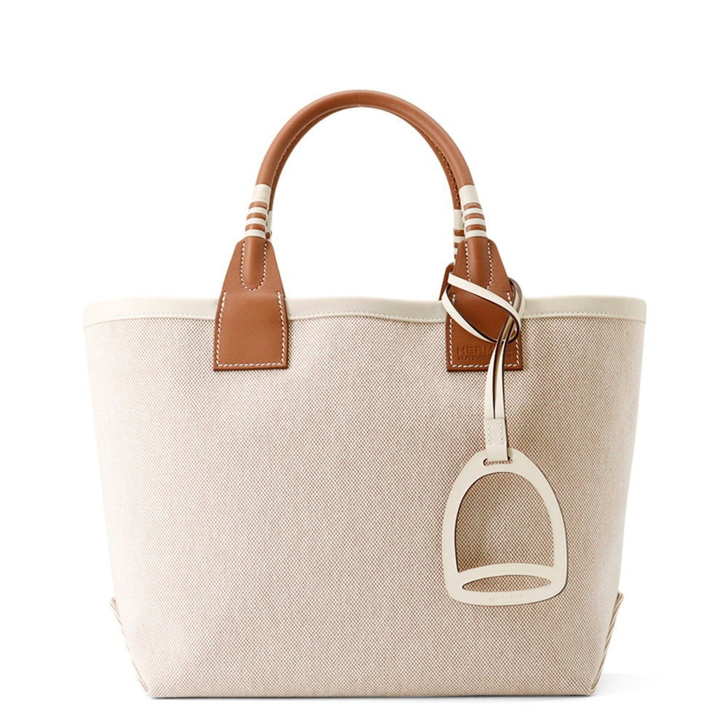 Hermes Herms Steeple 25 Tote Bag In Ecru