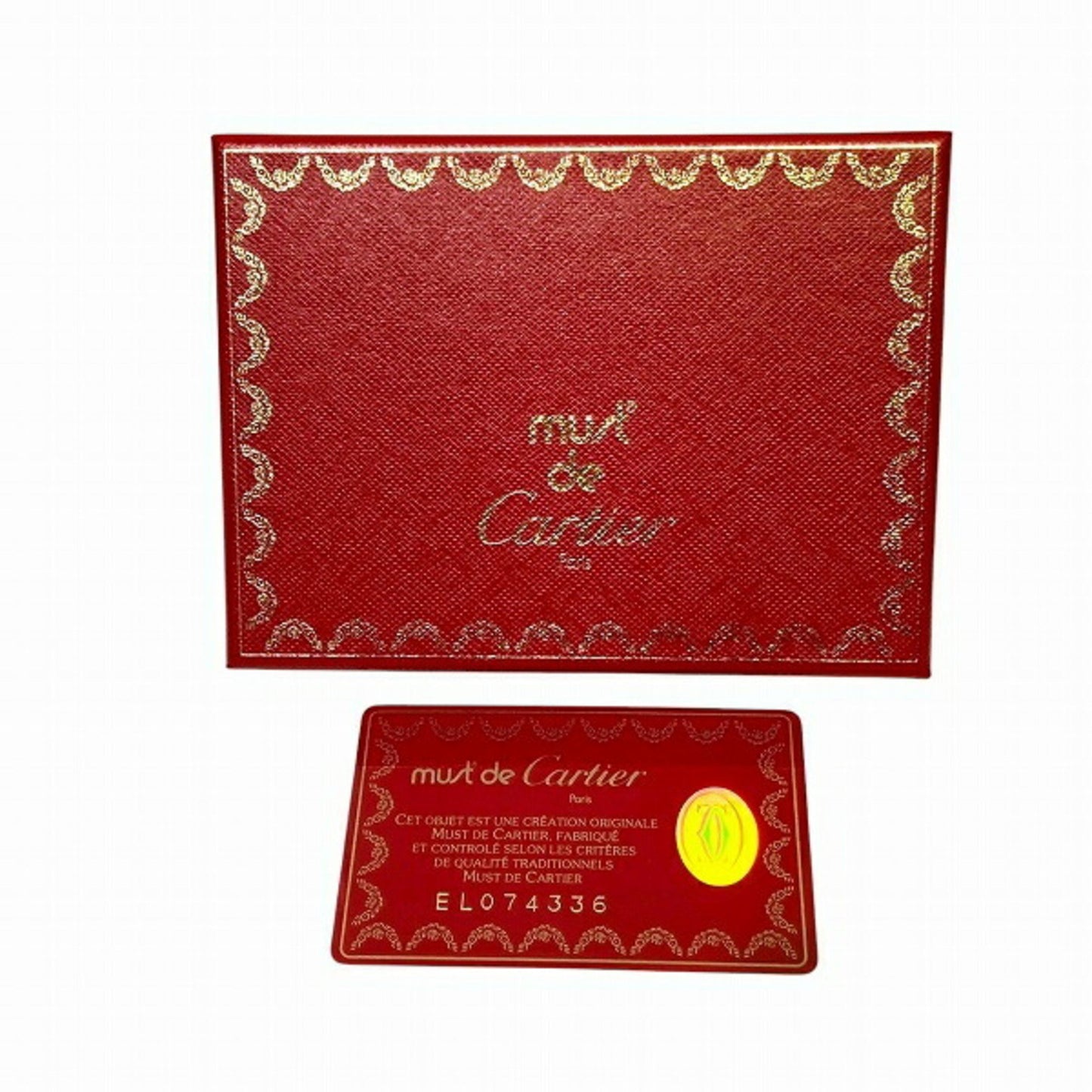 Cartier Must Line Bordeaux Wallet/Coin Case