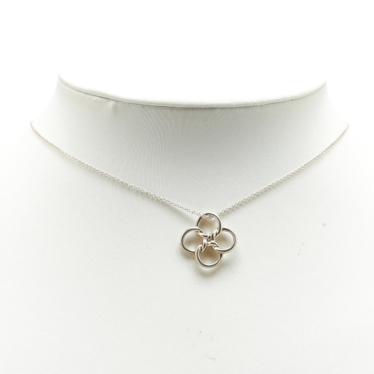 Tiffany Quadro Folio Necklace Sv925 Silver