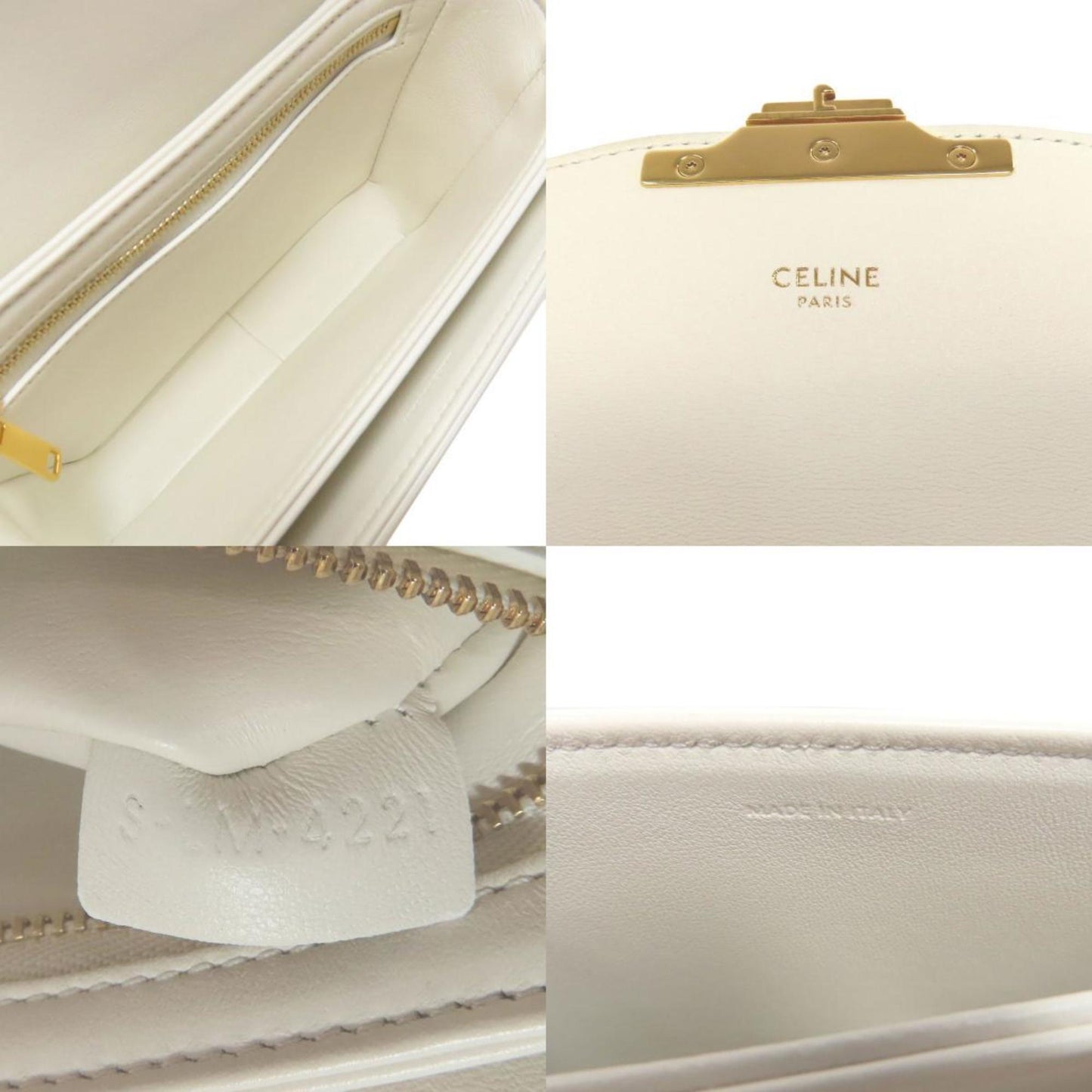 Celine Teen Triomphe Shoulder Bag In Calf Leather
