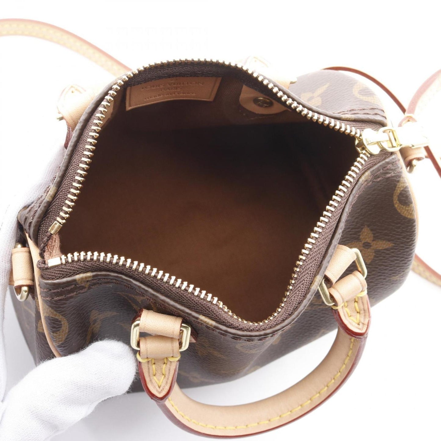 Louis Vuitton Nano Speedy Shoulder Bag
