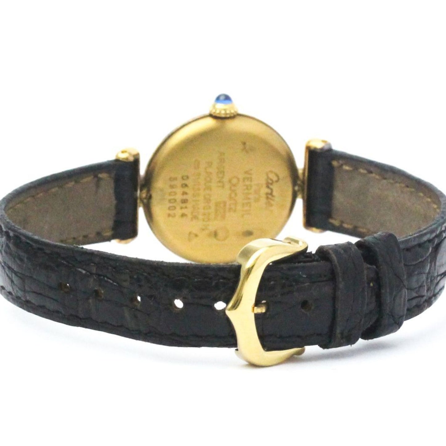 Cartier Must Colisee Gold Plated Leather Quartz