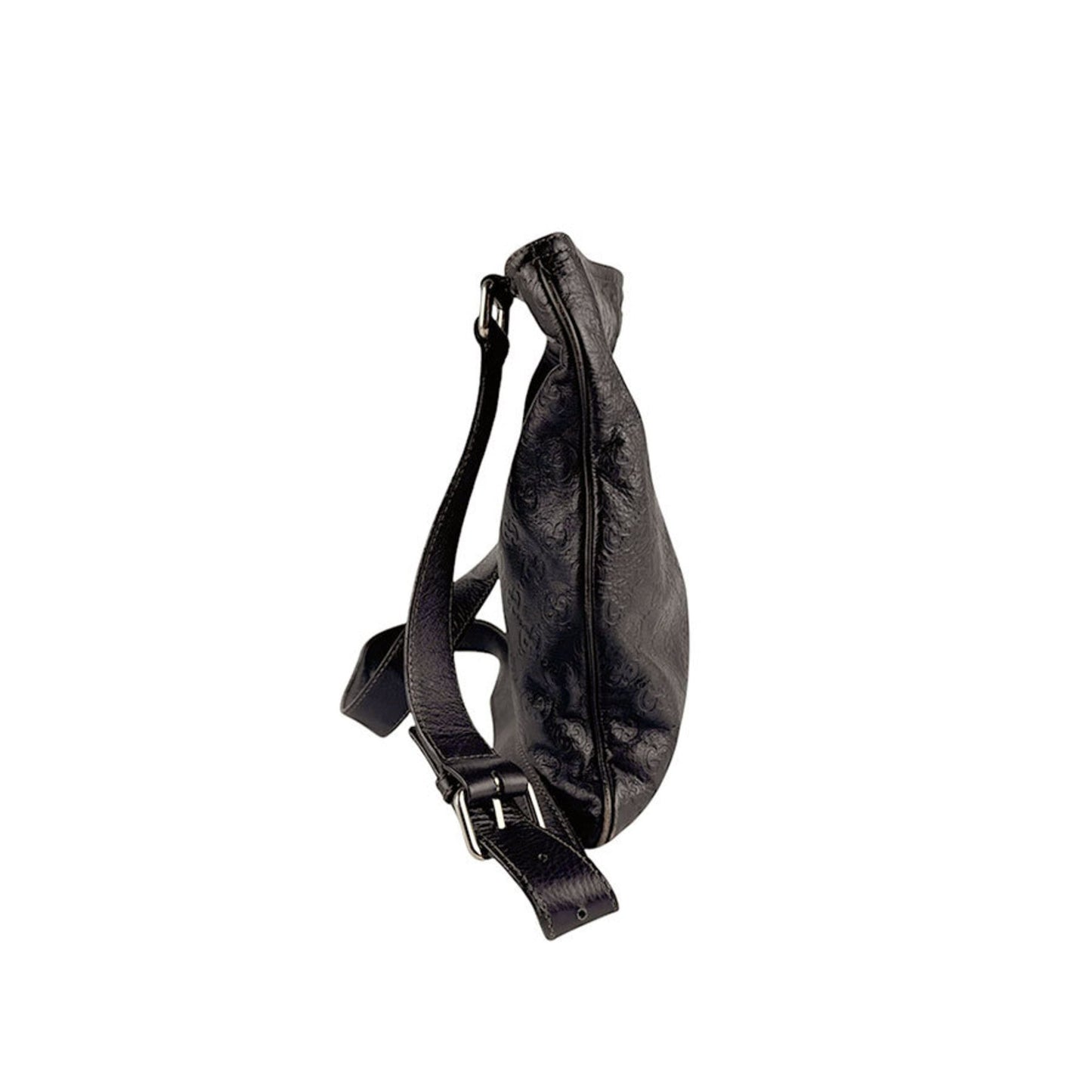 Gucci Shoulder Bag Leather Dark Brown