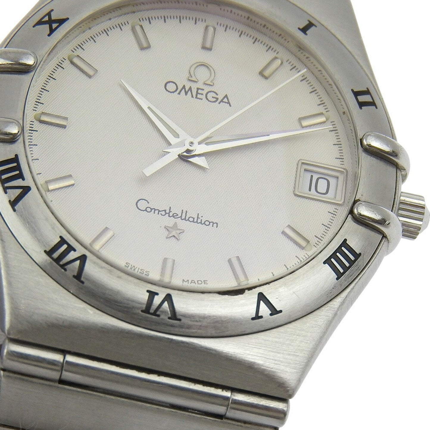 Omega Constellation Watch 1512.30 Stainless Steel 1998 Quartz Analog Display White Dial