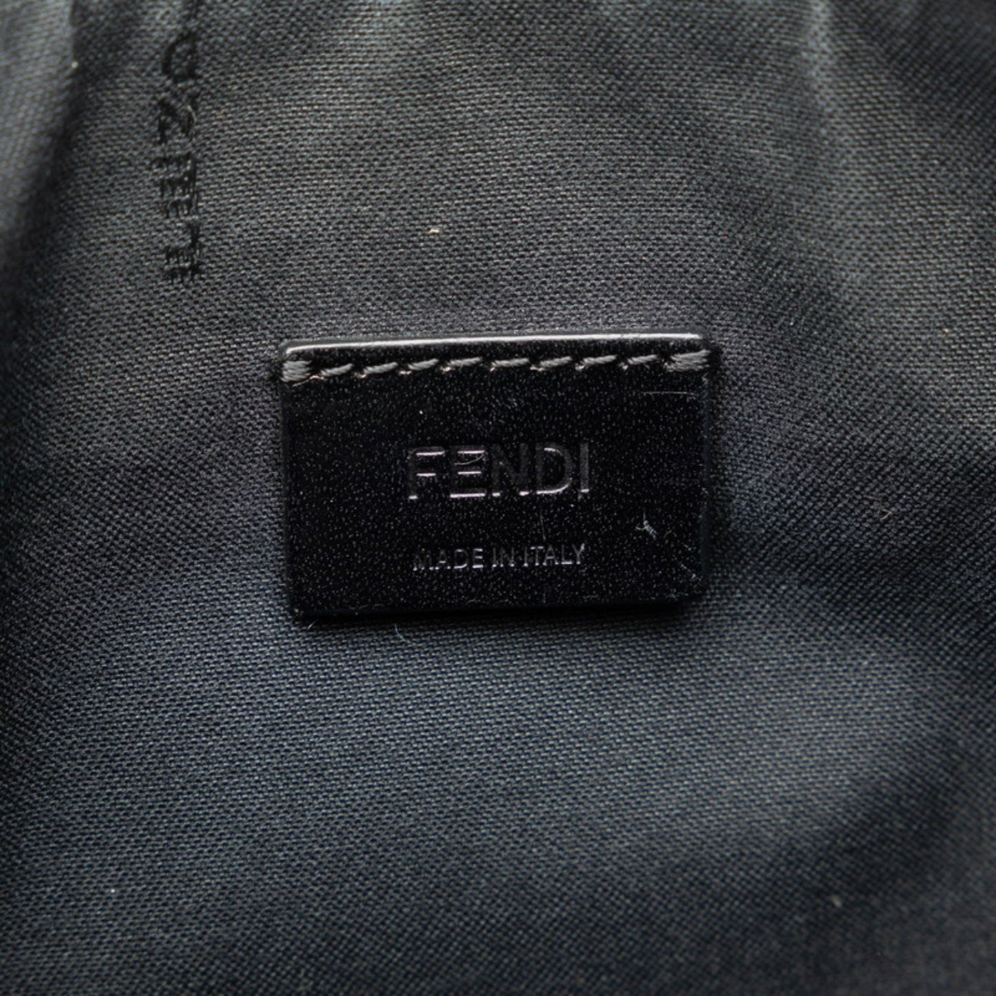 Fendi Karl Lagerfeld Clutch Bag 7N0078 52P Black Leather