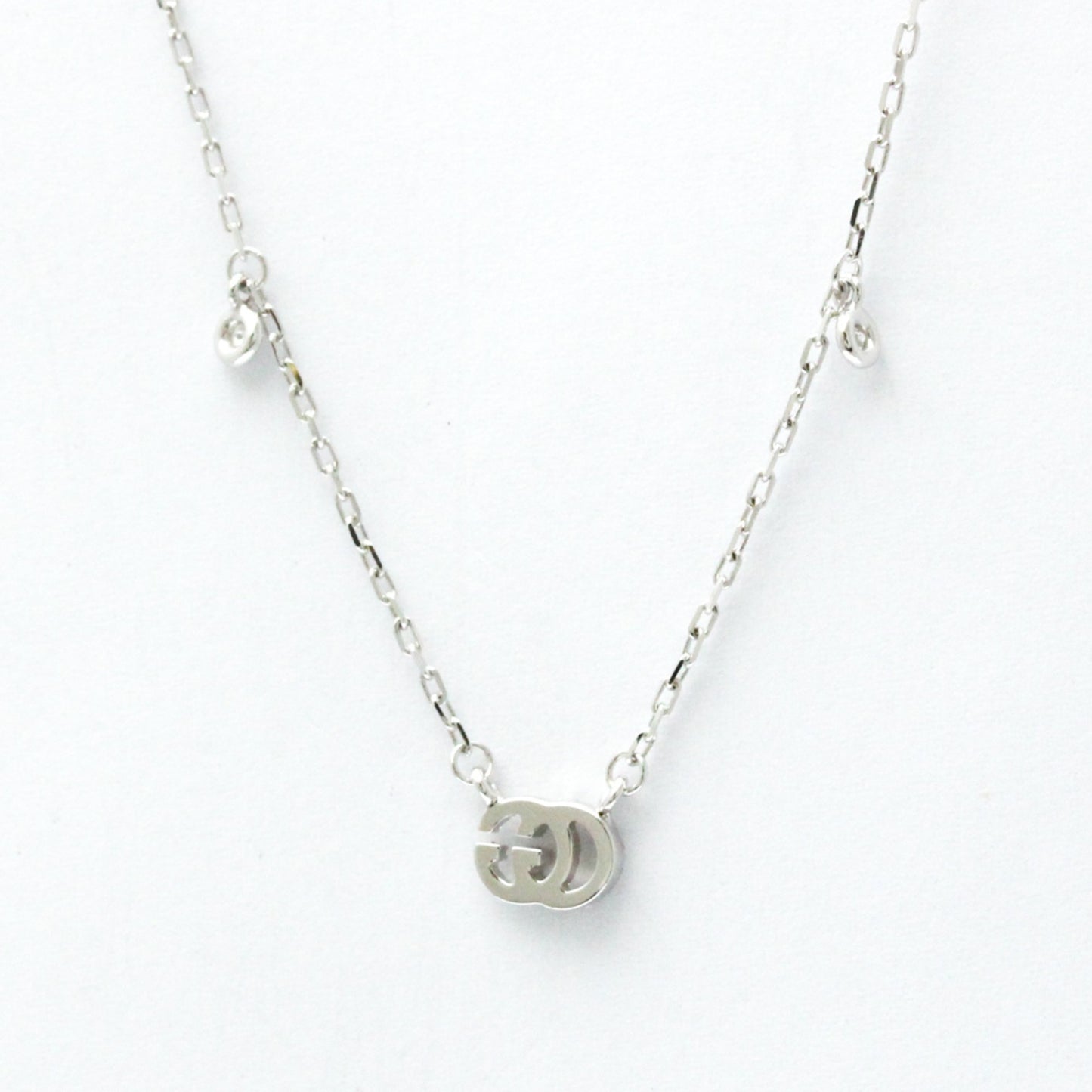 Gucci Gg Running Diamond Necklace White Gold (18K) Diamond Men