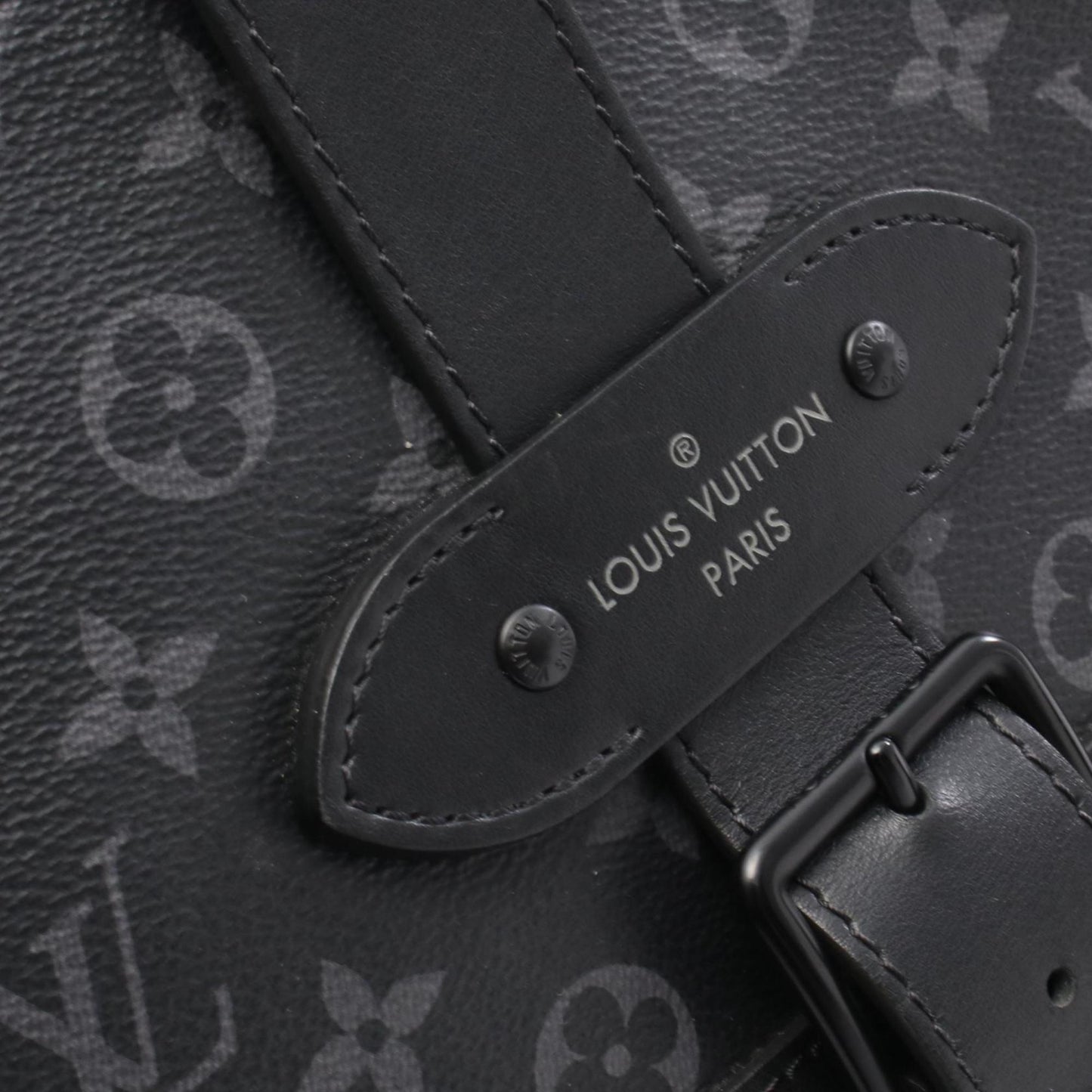 Louis Vuitton Saumur Messenger Shoulder Bag In Coated Canvas And Leather