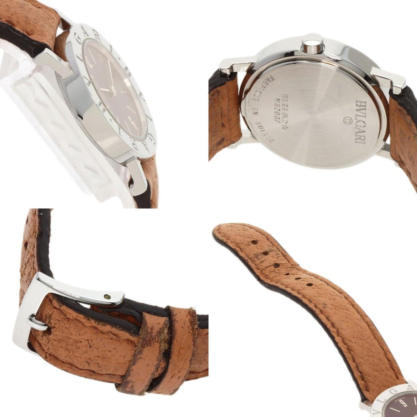 Bvlgari Bz26Sld Wristwatch Stainless Steel Leather