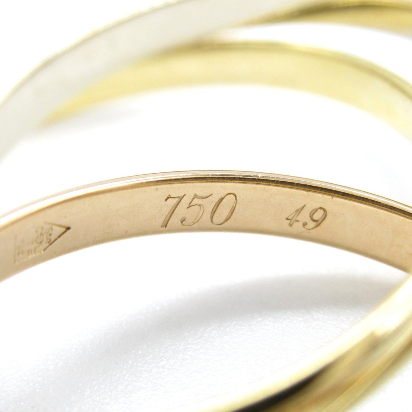 Cartier Trinity Ring 18K (Yellow Gold) 18Kwg (White (Pink