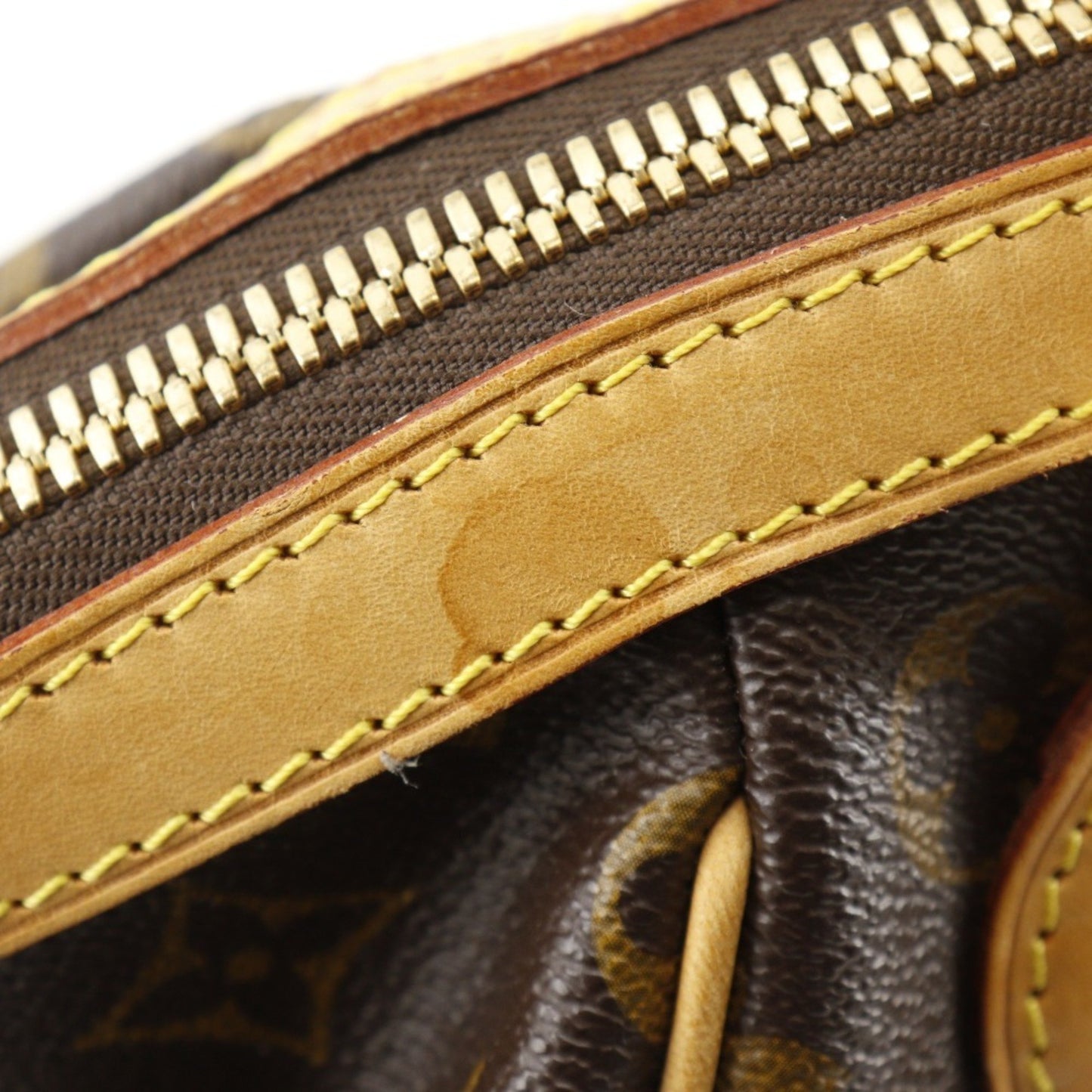 Louis Vuitton Tivoli Pm Handbag M40143 Monogram Canvas 2011 Brown A5