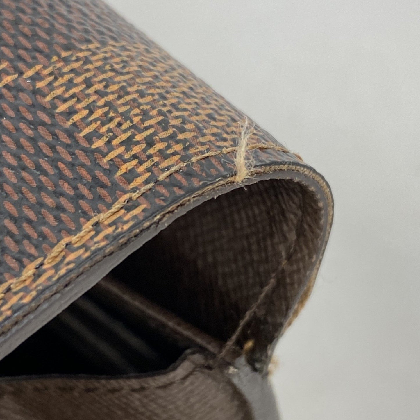 Louis Vuitton Damier Portefeuille Sarah Long Wallet N61734 Ebene