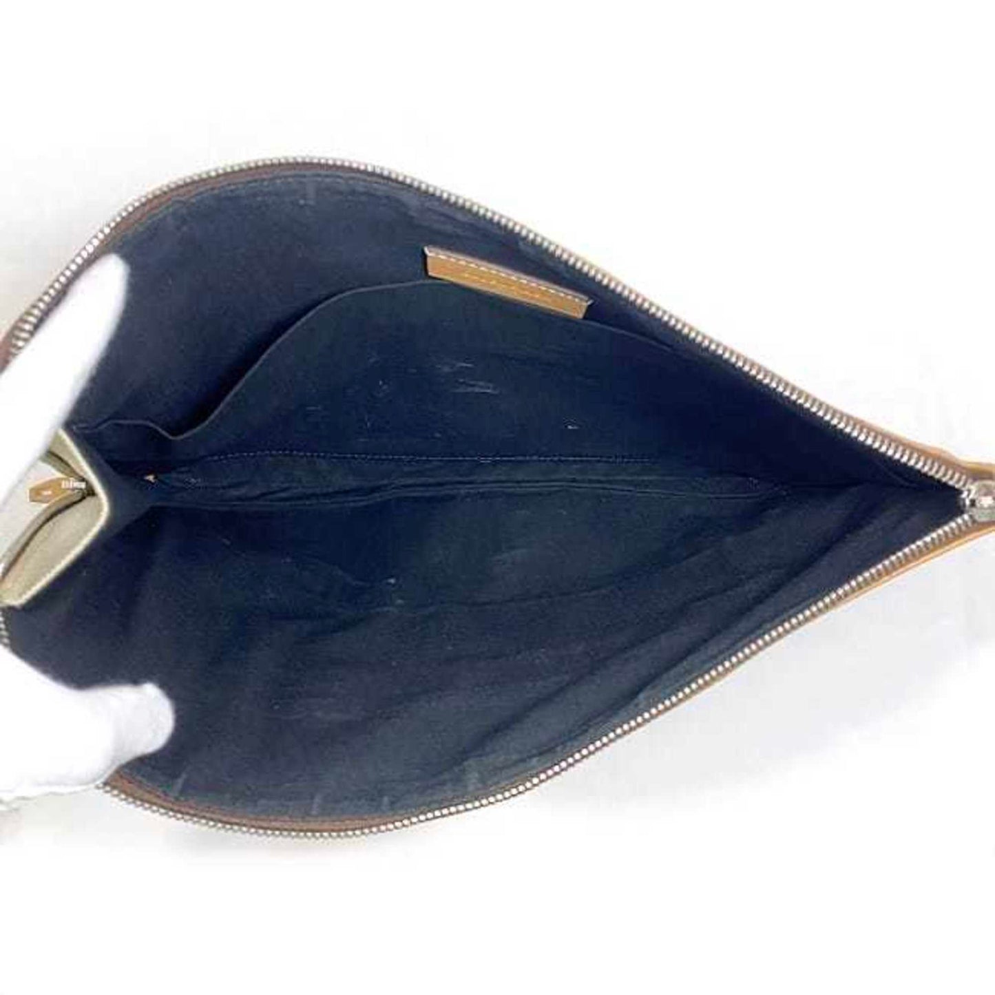Balenciaga Clutch Bag Ec-22272 Beige Natural 419994 Handbag Canvas Leather 9260 D 535269 Balenciaga