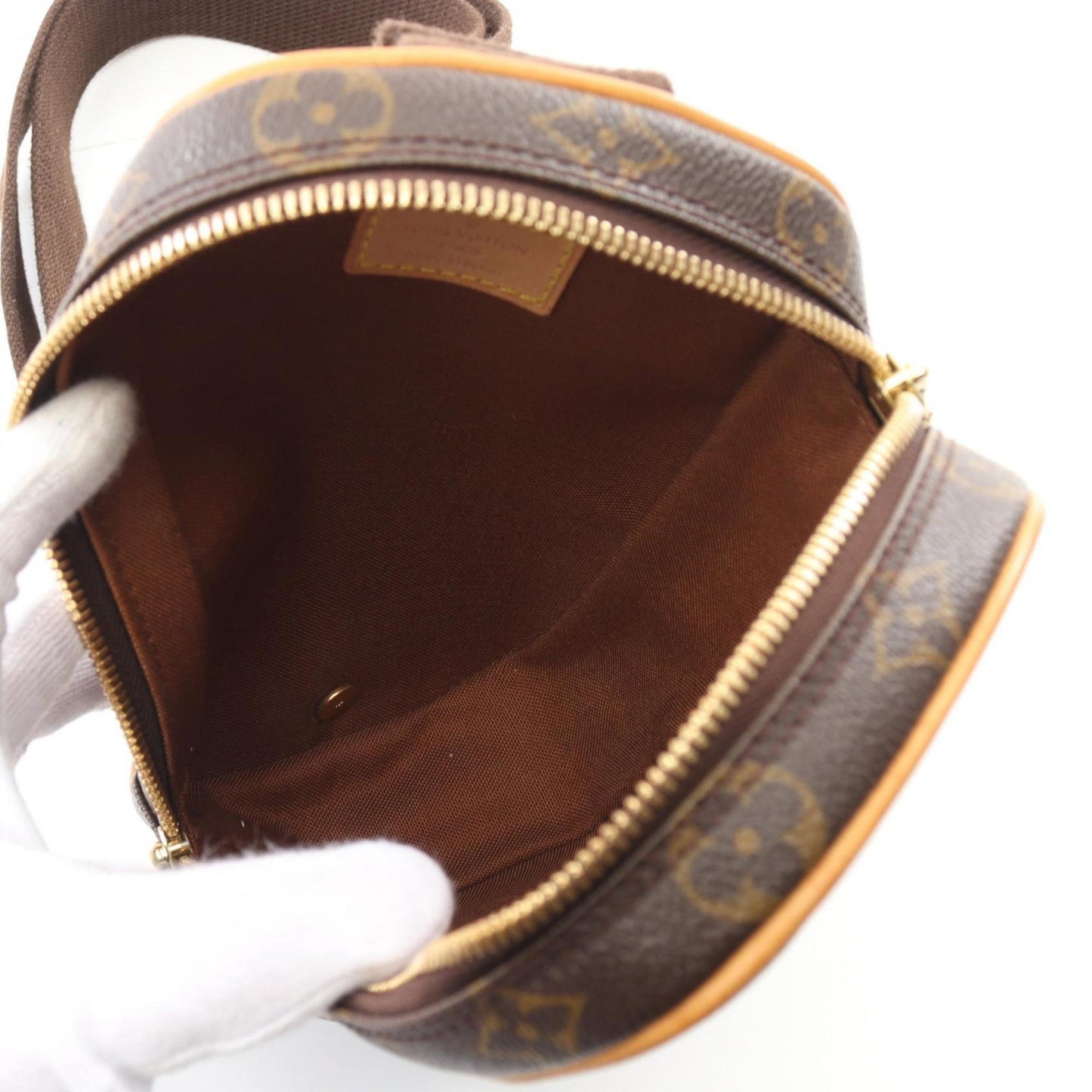 Louis Vuitton Louis Vuitton Pochette Ganju Waist Bag Body Coated Canvas Leather Monogram