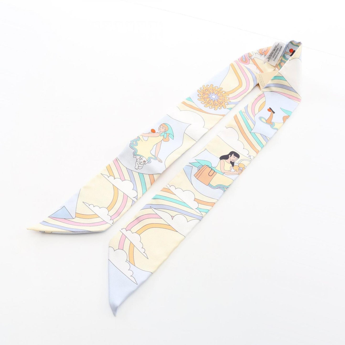 Hermes Herms Twilly Carres Volants Silk Scarf For