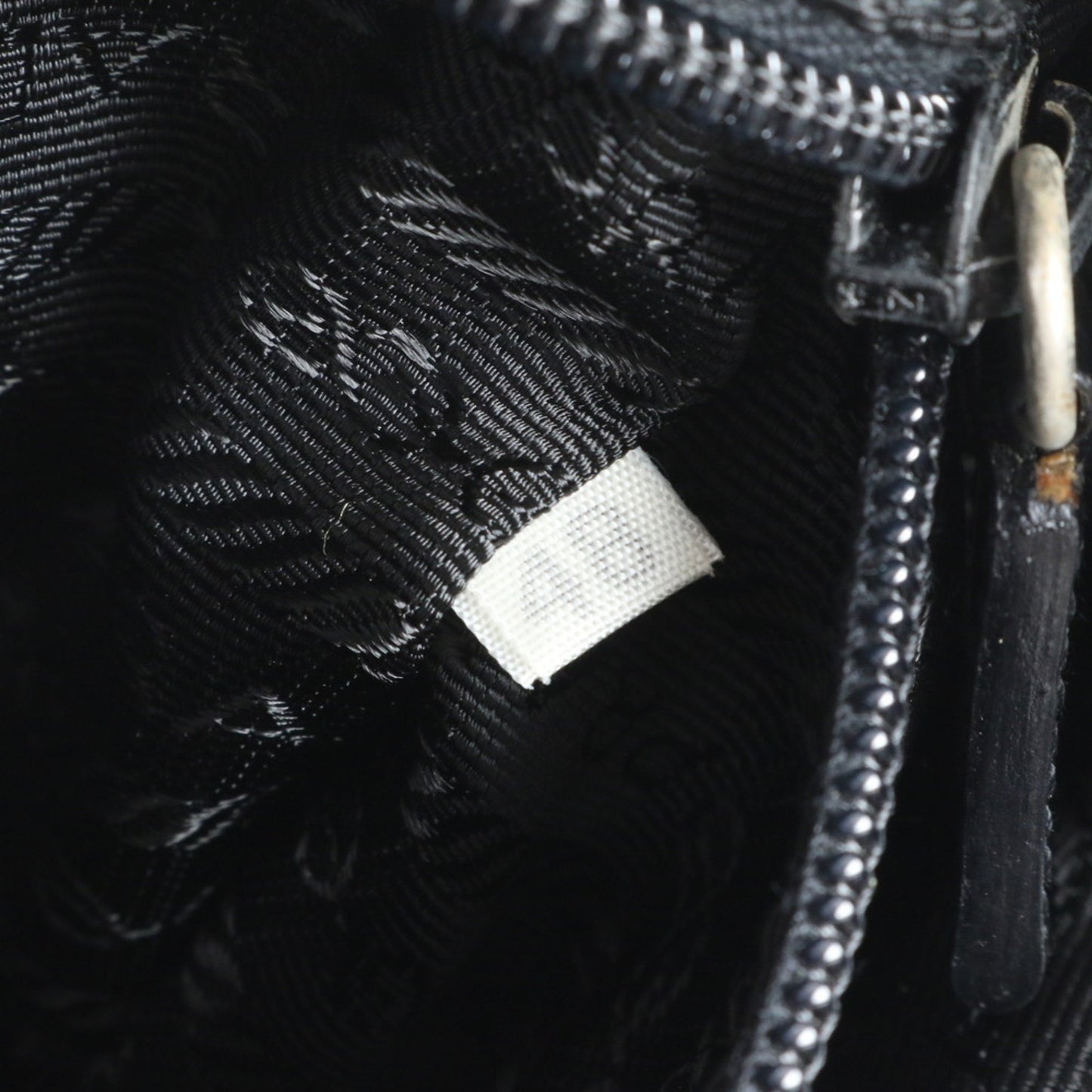 Prada Tessuto Nylon Backpack With Triangle Logo And Leather Plaque