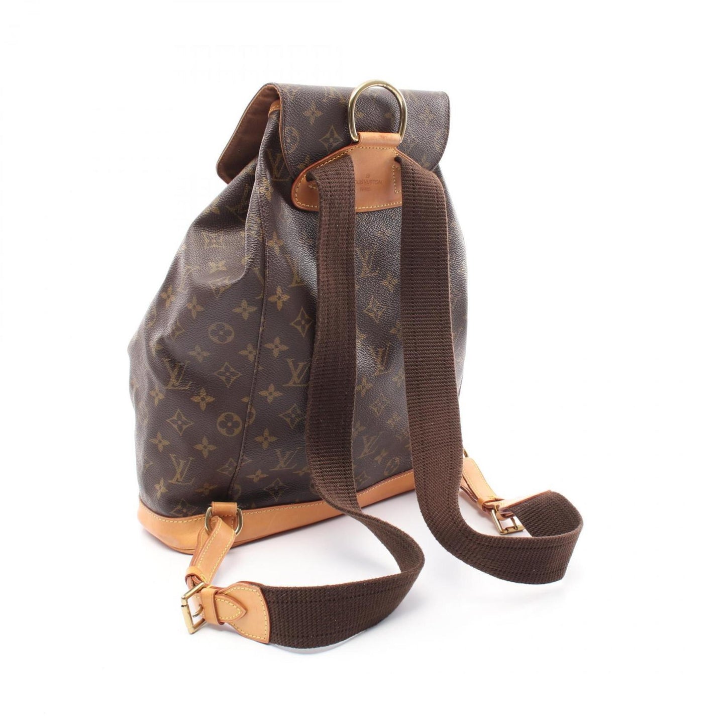 Louis Vuitton Montsouris Gm Backpack Bag Coated Canvas Leather Monogram