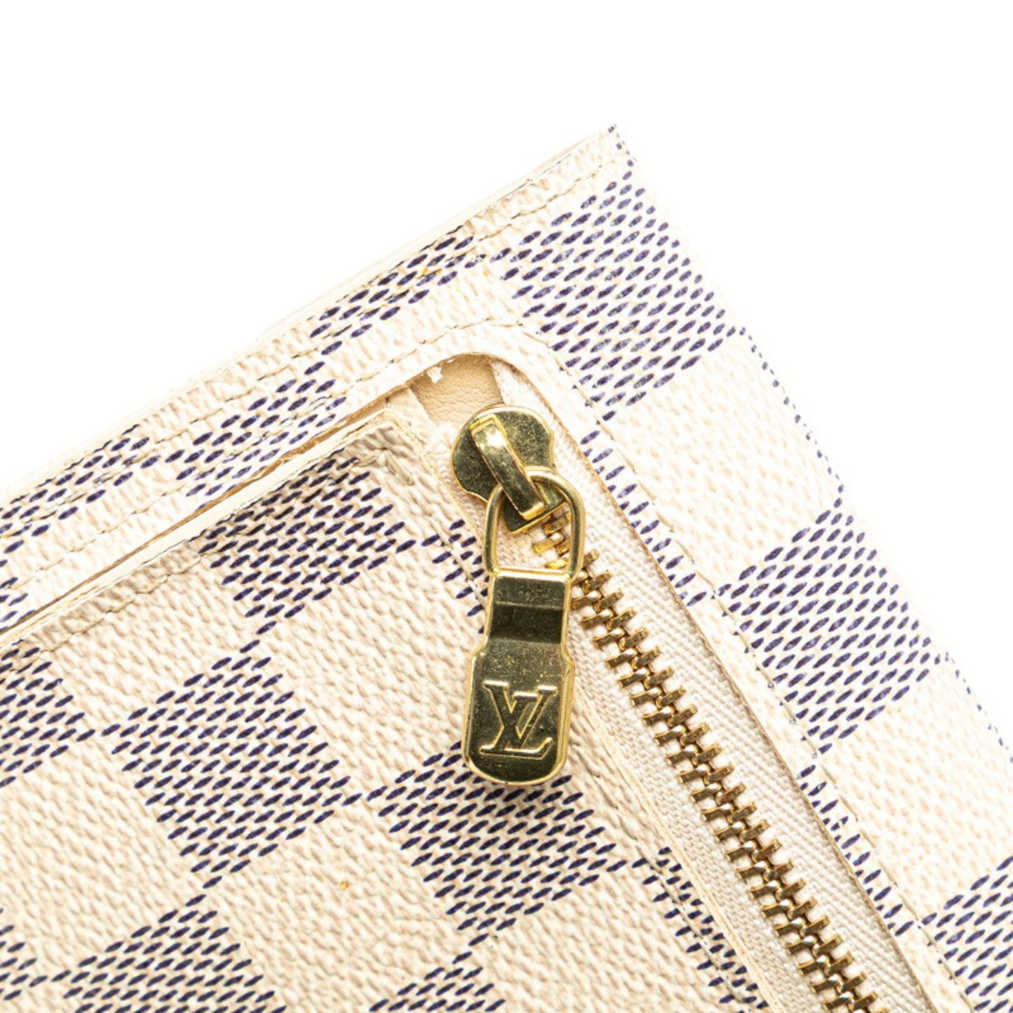 Louis Vuitton Damier Azur Portefeuille Koala Tri-Fold Wallet N60013 White
