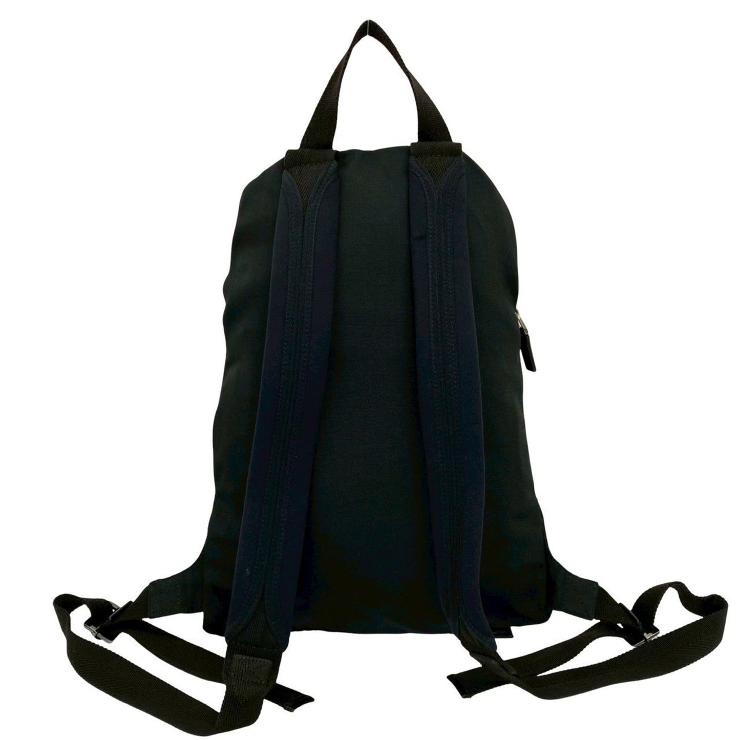 Gucci Gucci Logo Sherry Line Nylon Leather Backpack Daypack Black 31446