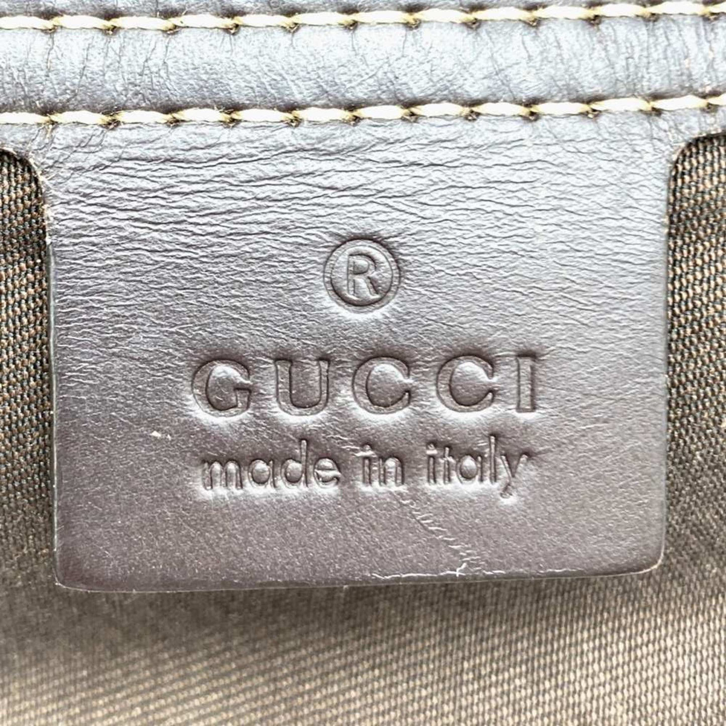 Gucci 201446 Shoulder Bag Brown Gg Supreme Canvas