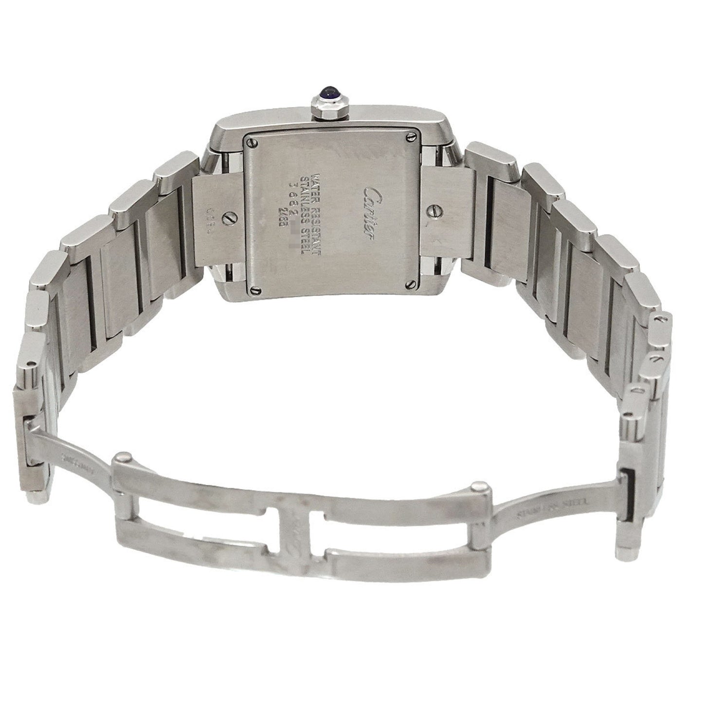 Cartier Tank Franaise Mm W51011Q3 Boys' Ivory Quartz Watch