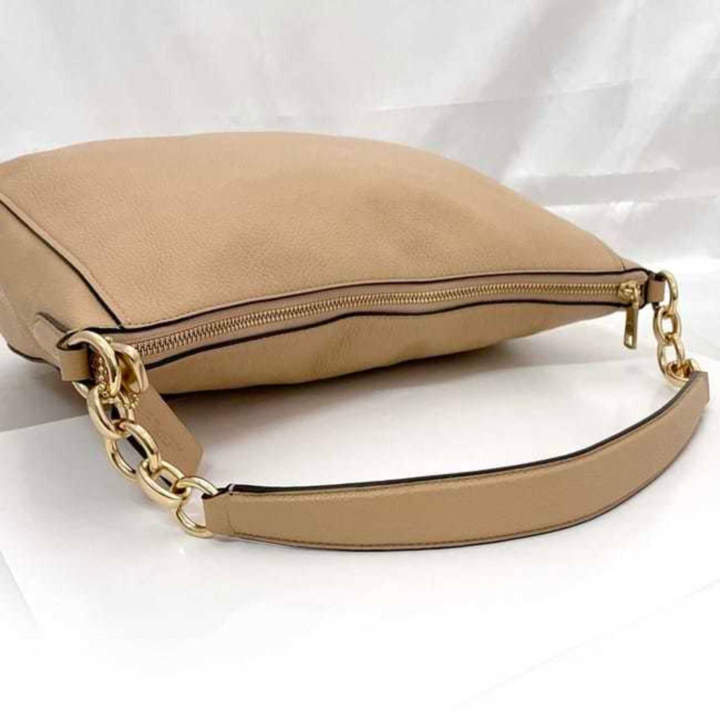 Coach 2-Way Bag Ec-23568 Beige 58036 Leather Crossbody For Women