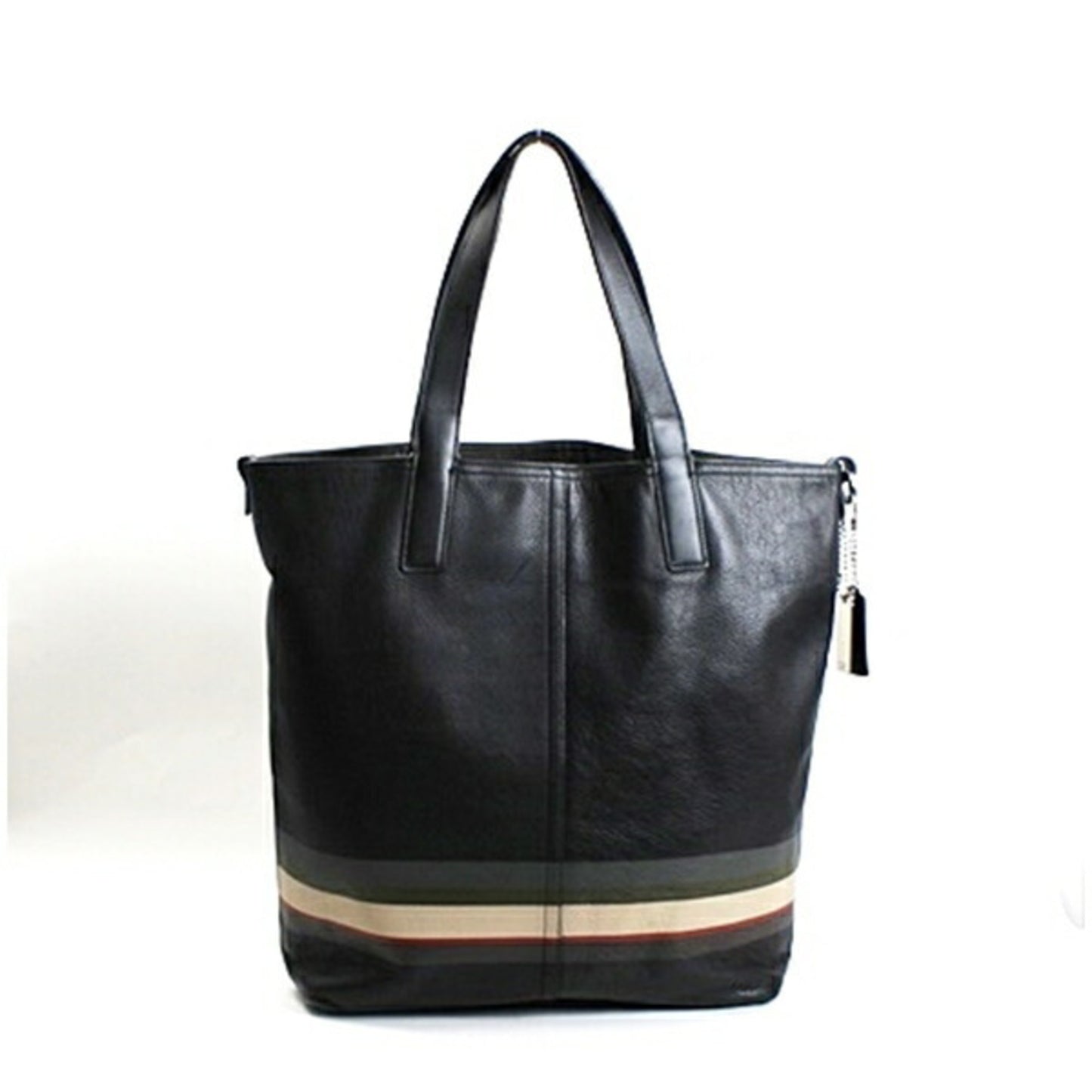 Coach Reversible Tote Bag In Black Leather (70502)