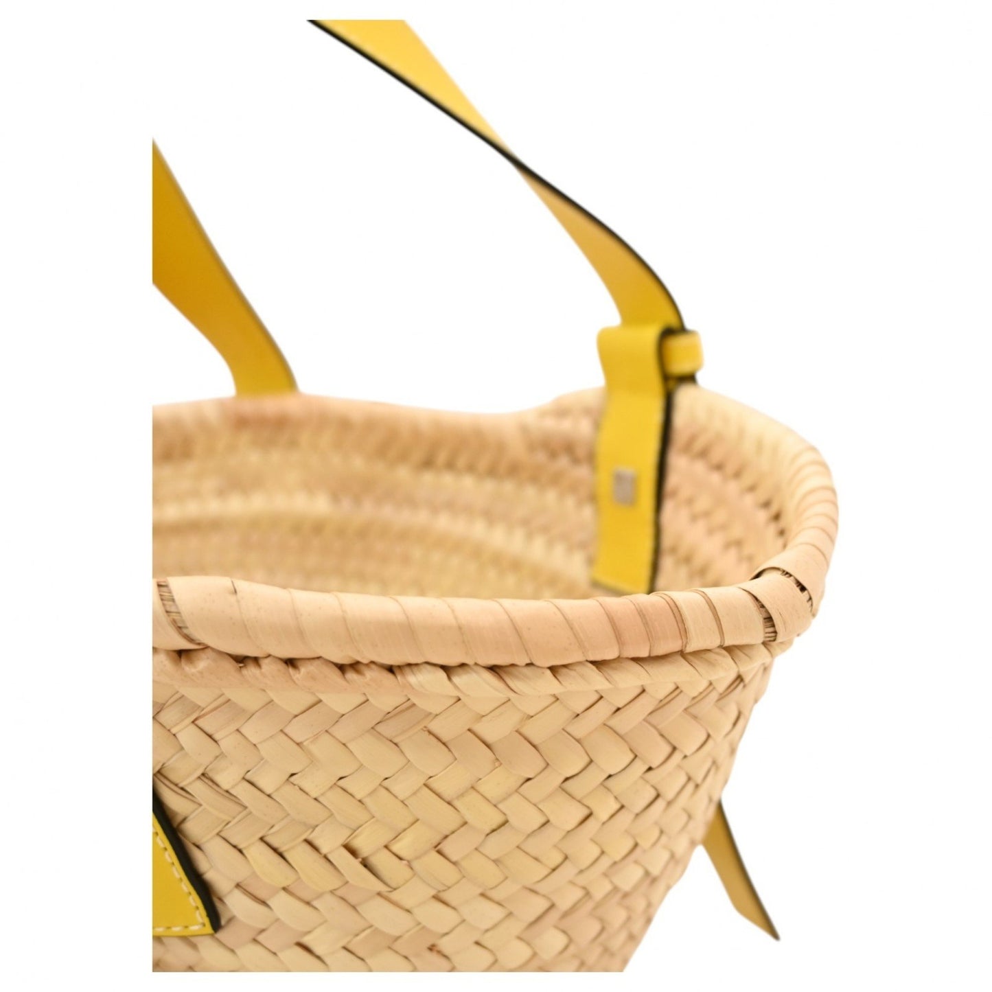 Loewe Anagram Small Basket Bag In Yellow