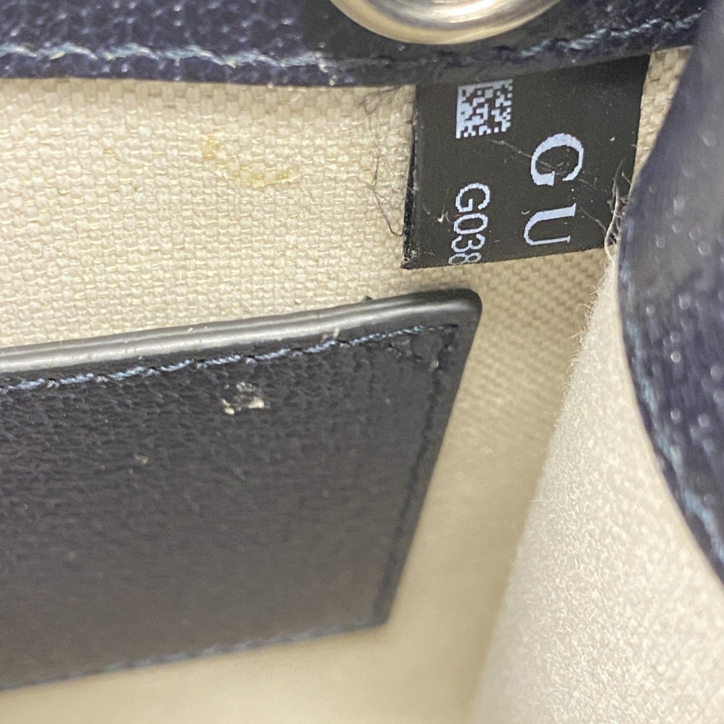 Gucci Gg Supreme Handbag 671623 Navy 2-Way Bag