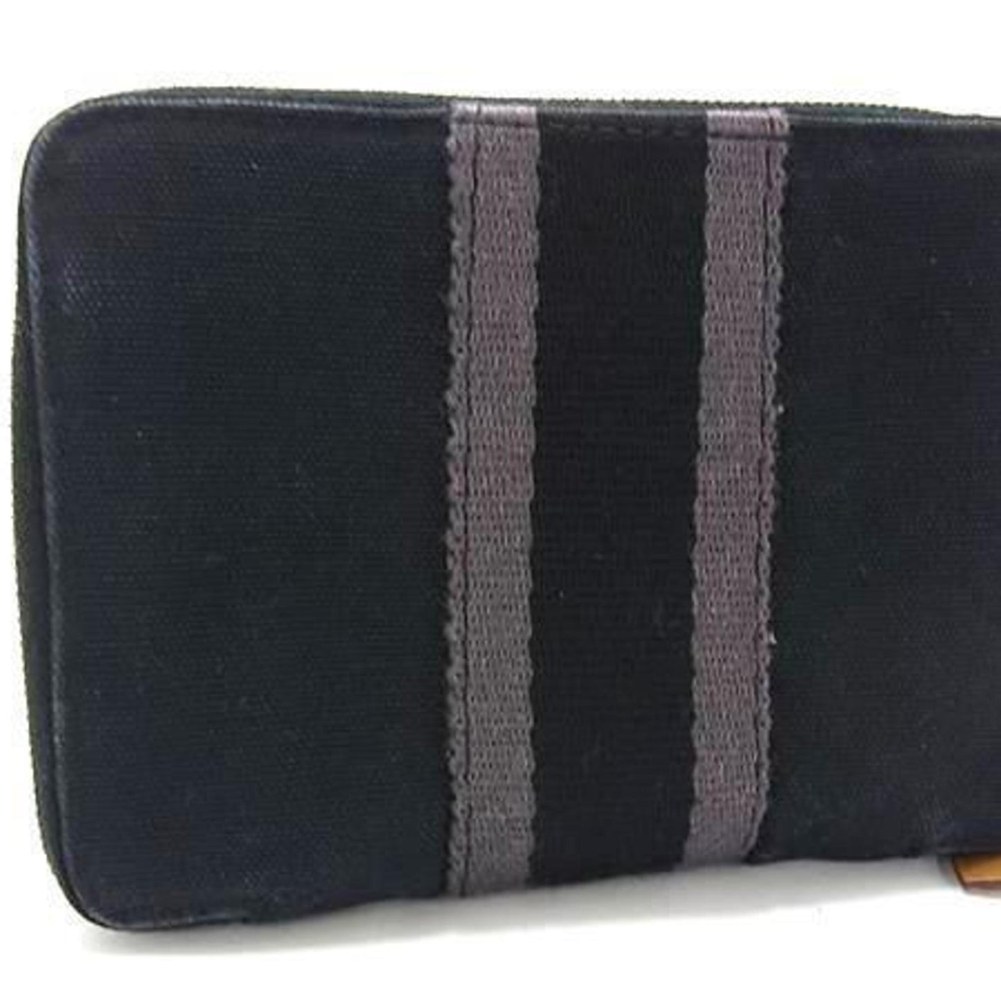 Hermes Foule Tou Purse Pm - Navy Canvas Bifold Wallet For Men And Women