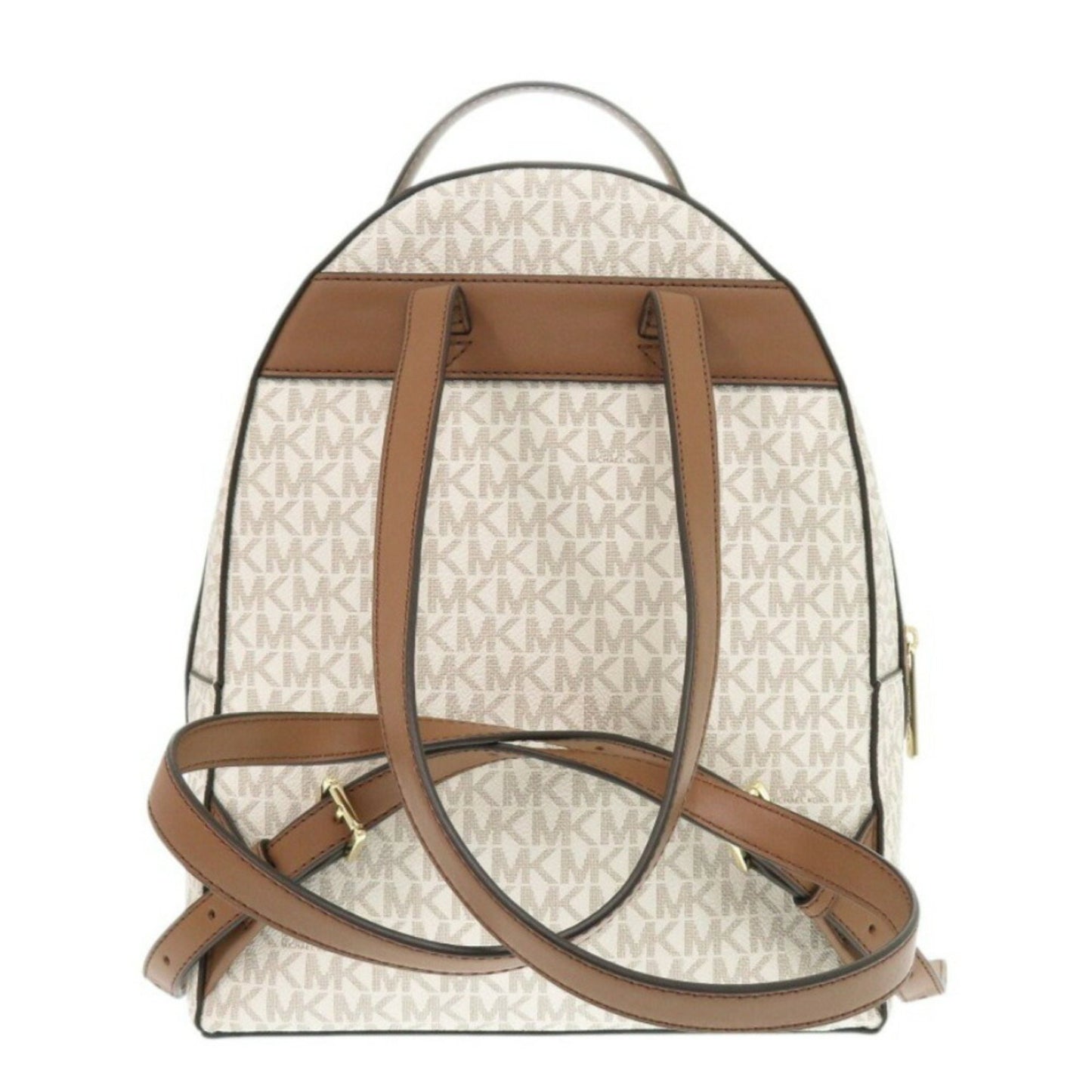 Unused Michael Kors Sheila Front Pocket Backpack Mk Signature 35F3G6Hb6B150 Coated Canvas Vanilla